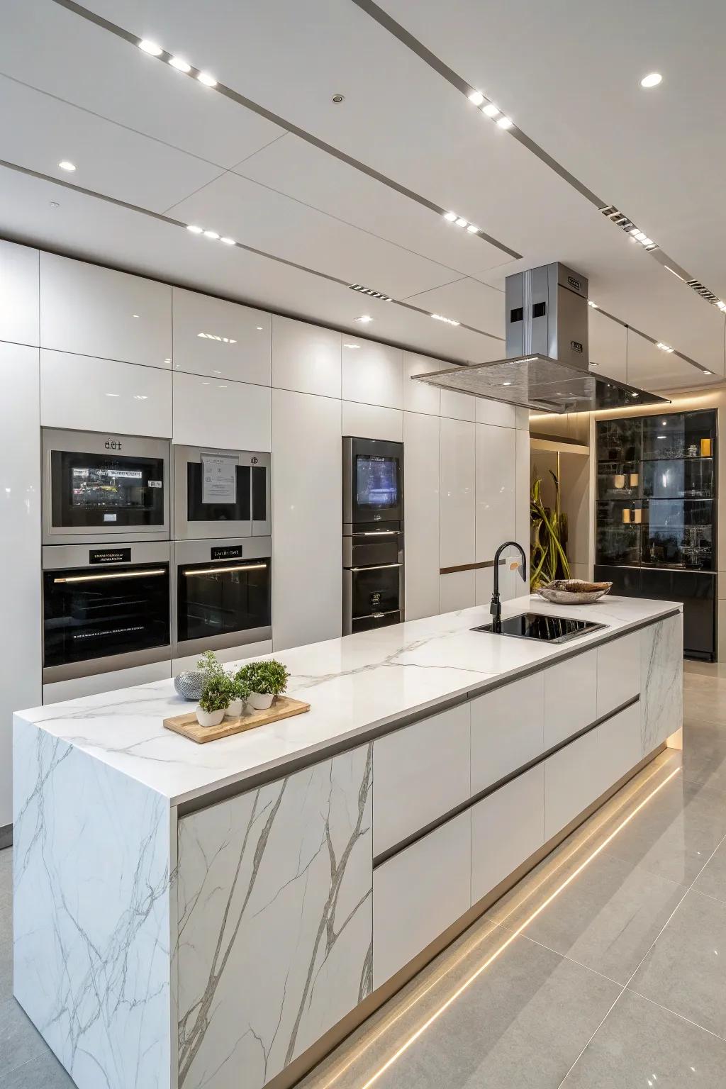 Dekton countertops are luxurious with a touch of modernism.