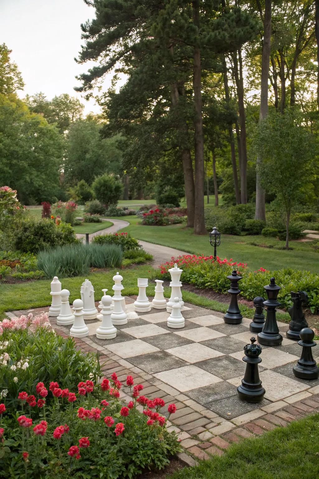 Engaging activities inject amusement and playfulness into gardens.