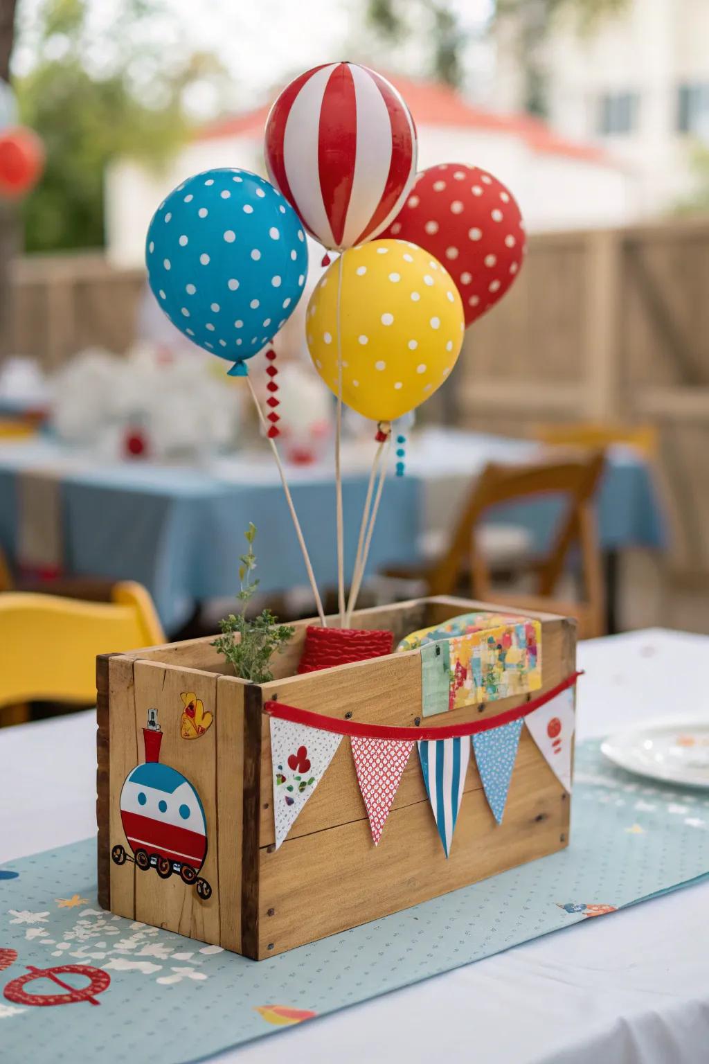 Set the scene for celebrations with a themed wood board.