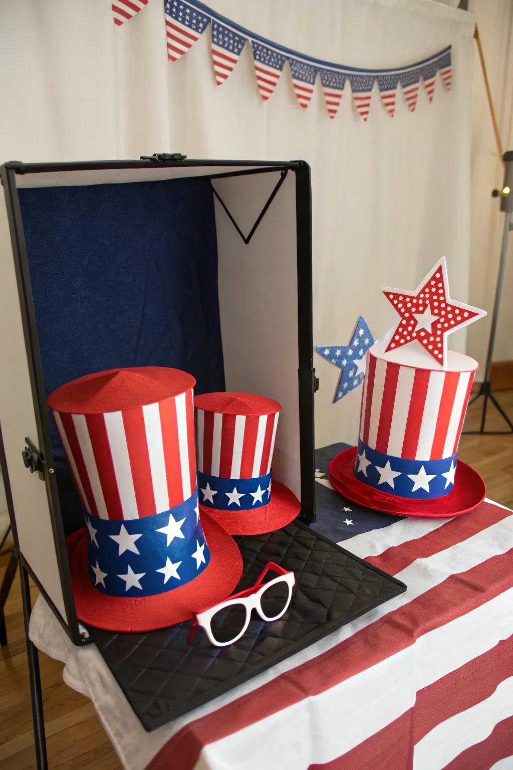 A creative do-it-yourself photo spot, embodying the day’s joyous atmosphere.