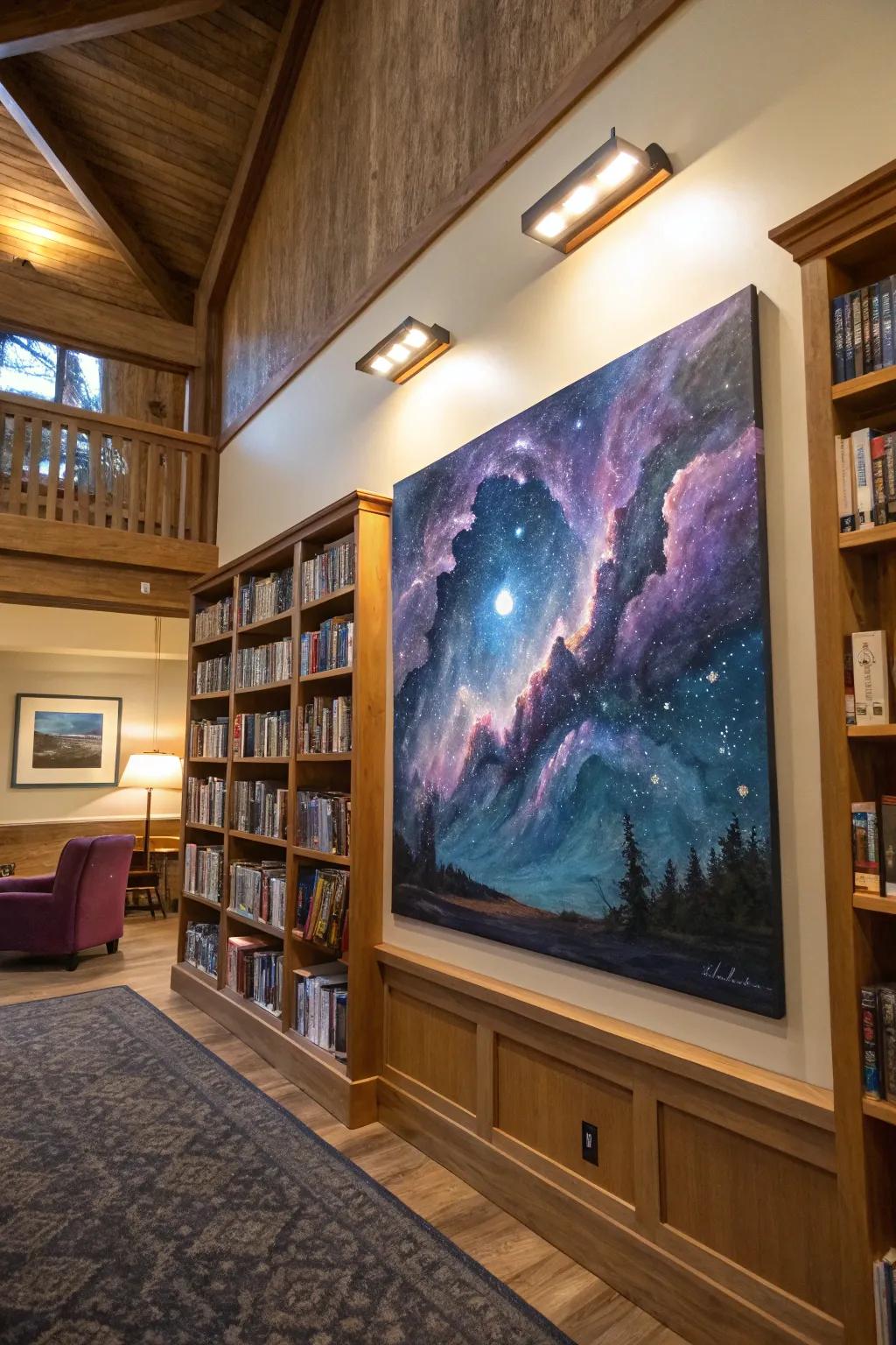 SpaceScapes artwork bringing the cosmos indoors