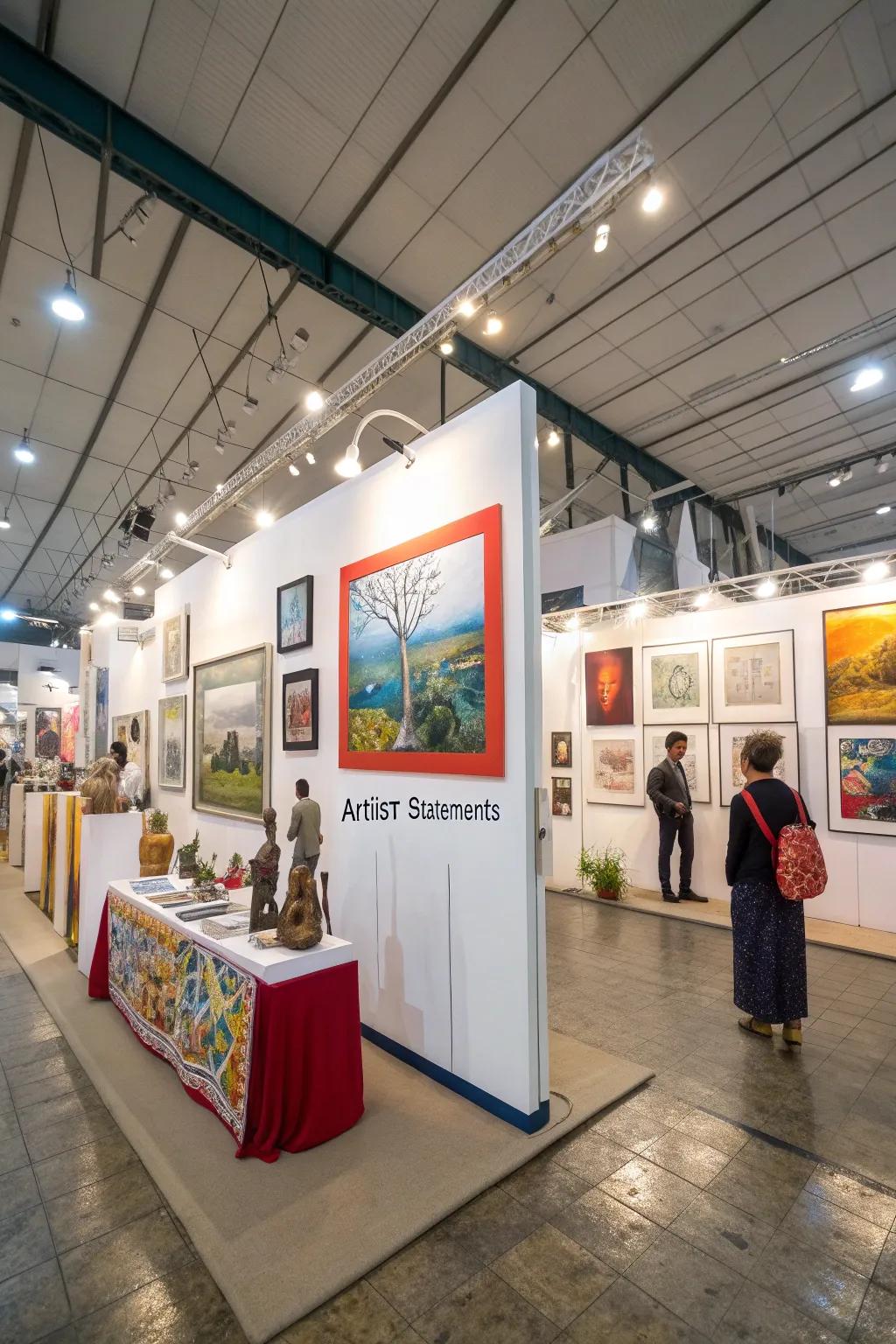 Artist declarations providing insight and context.