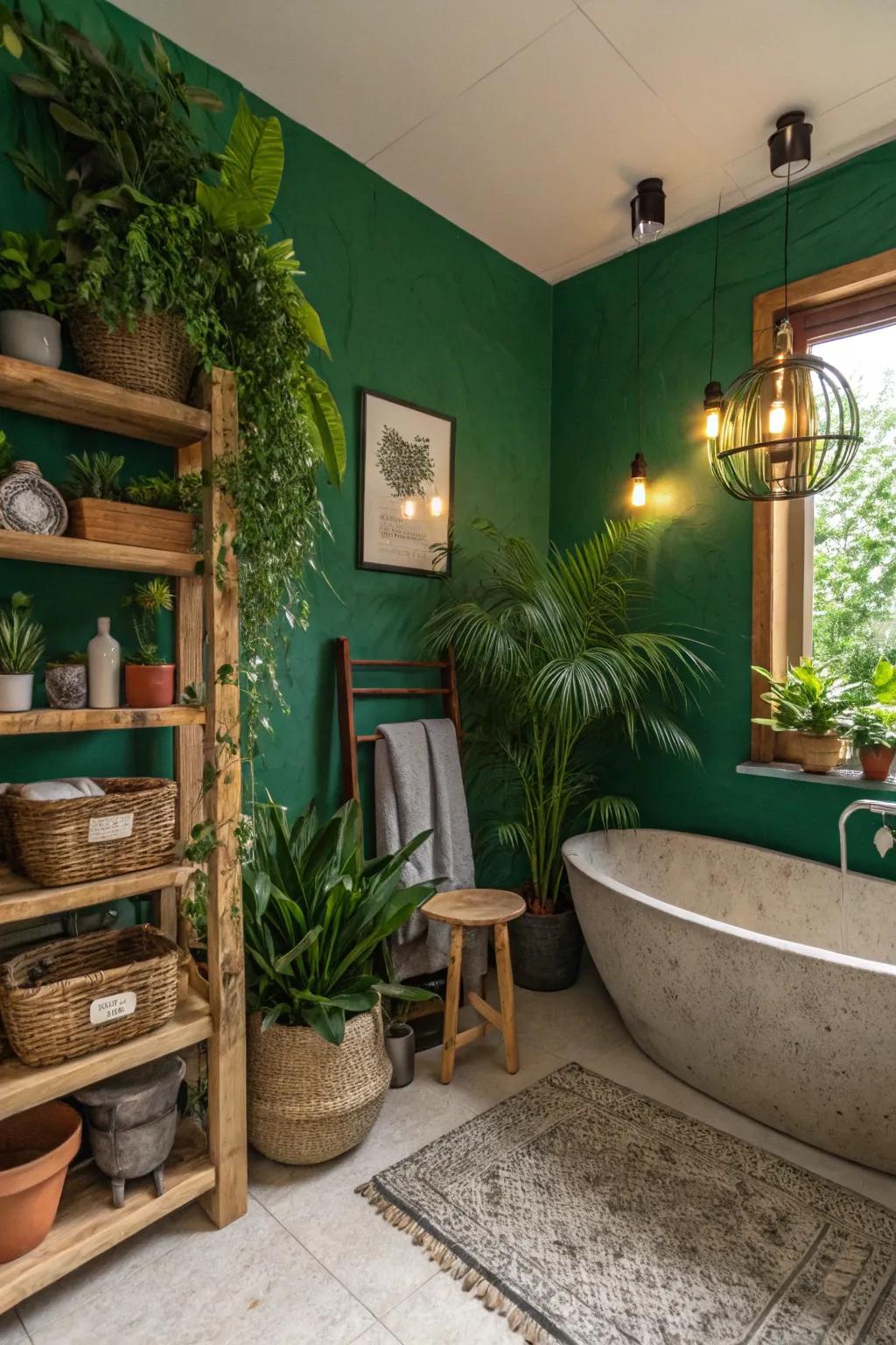 Vibrant emerald contributes a bold, flora-inspired aesthetic.