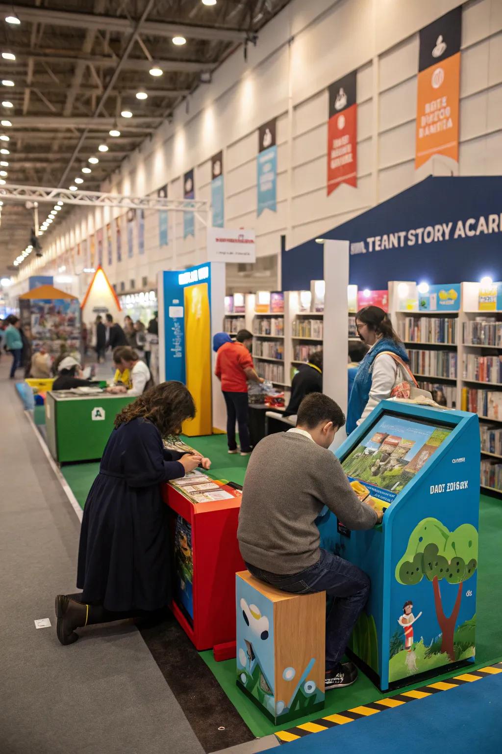 Tale arcades bring engaging amusement to the book fair.