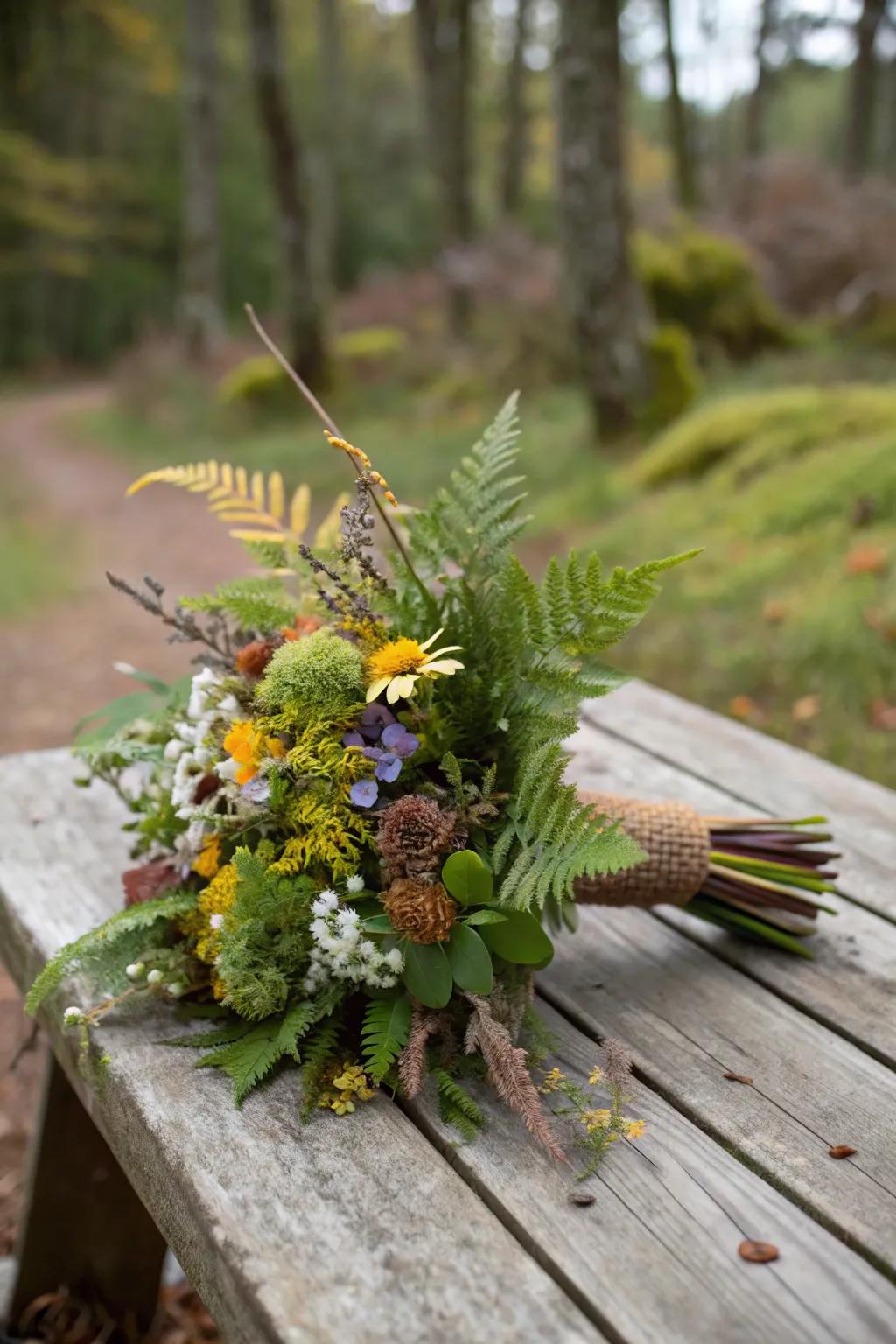 Forest arrangement bringing the forest inside.
