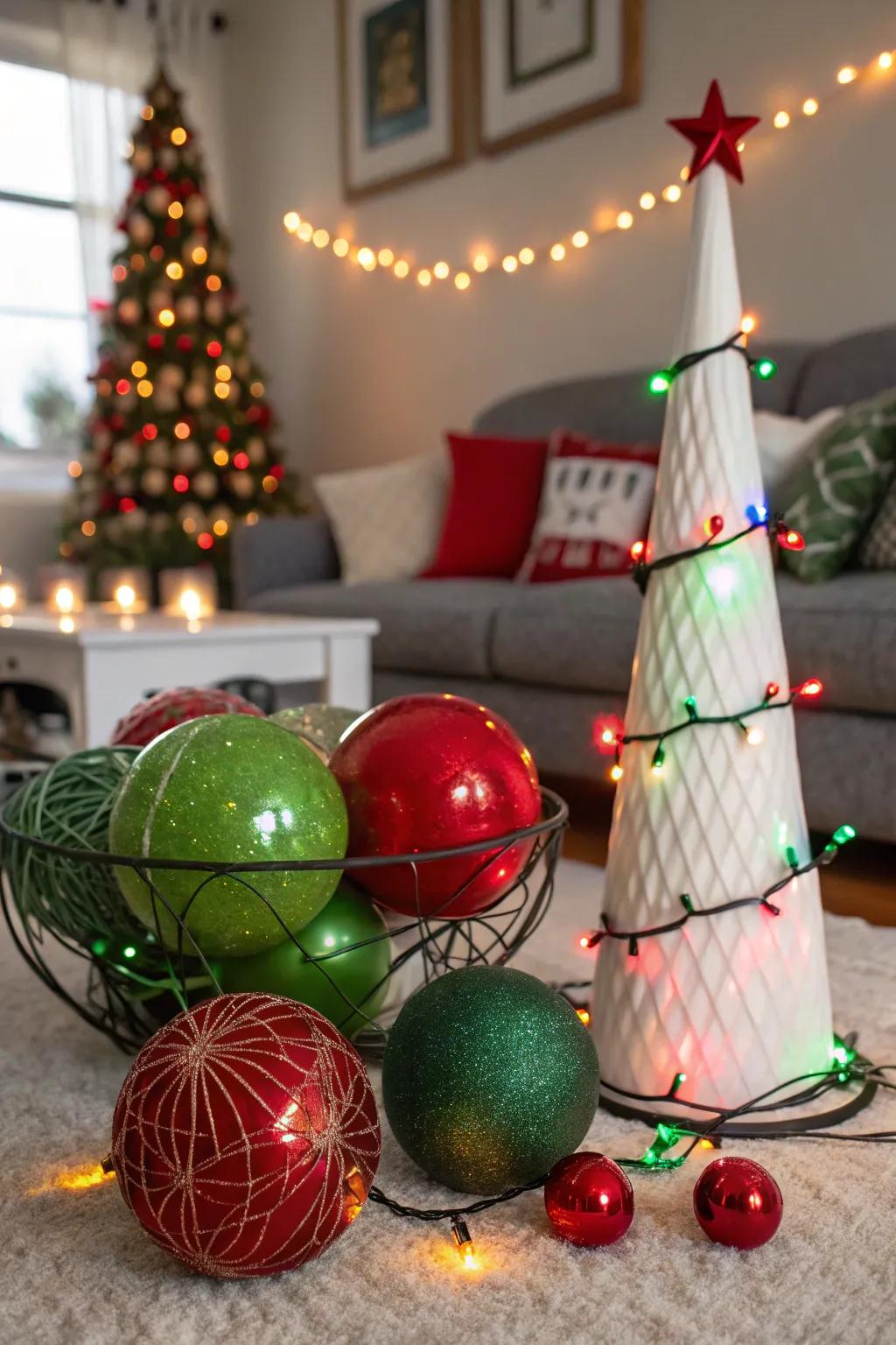 Welcoming unexpected elements for a unique and personal holiday decor.
