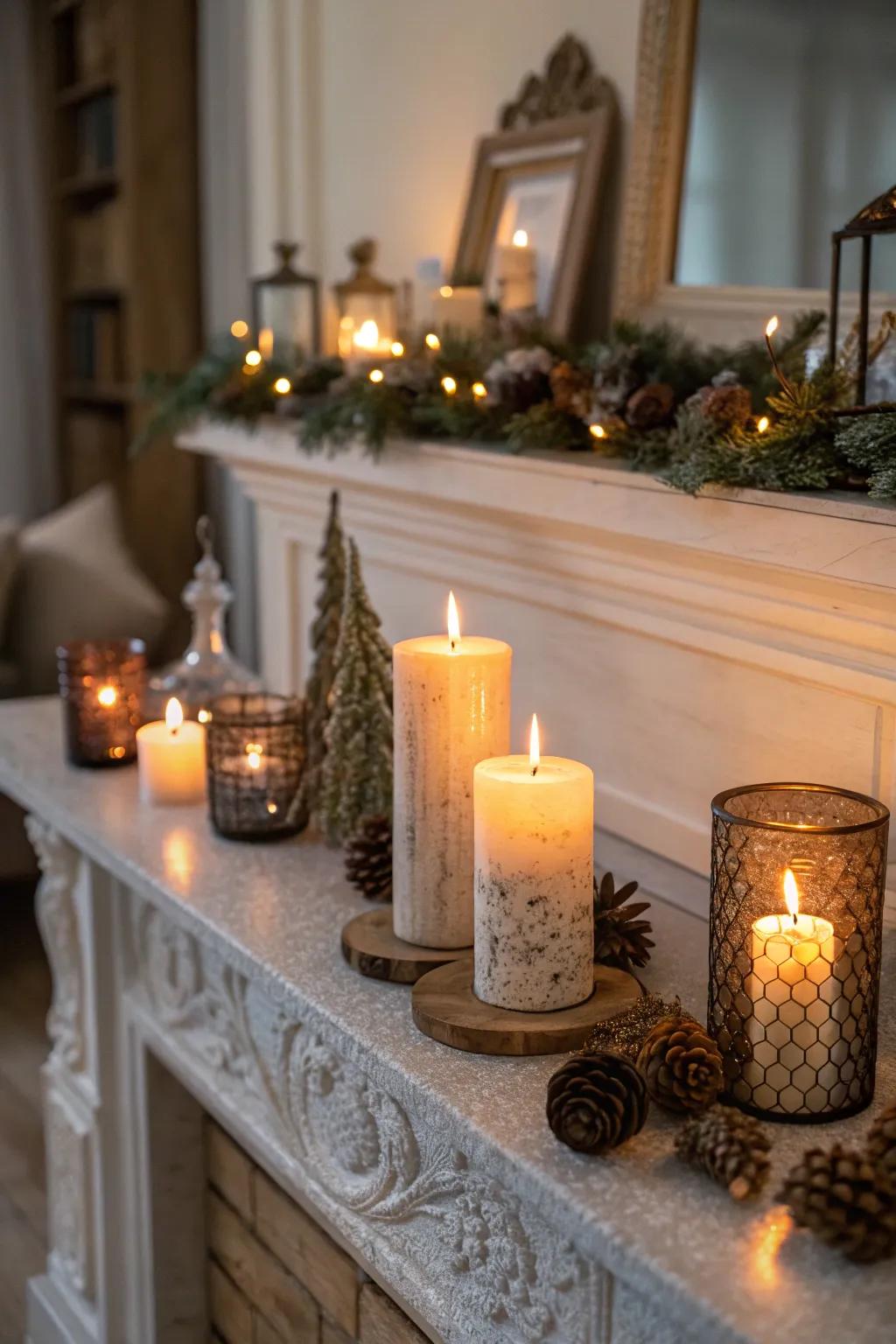 Lamps radiate warmth and enchantment in your holiday decor.