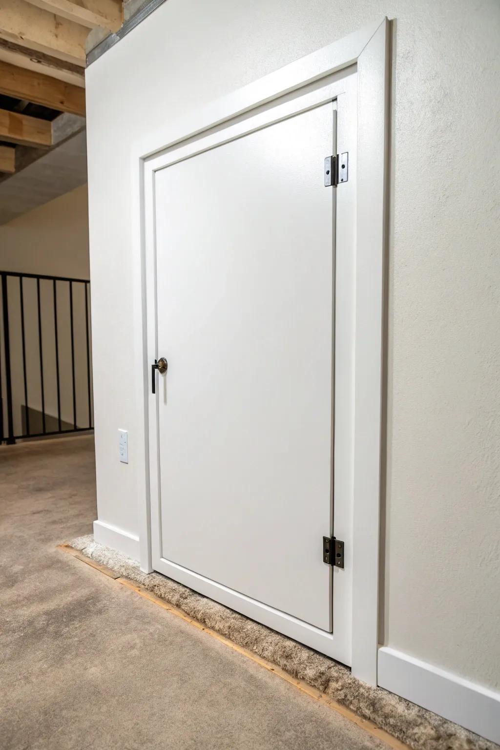 Hidden hinges provide a clean, unblemished look to doors.