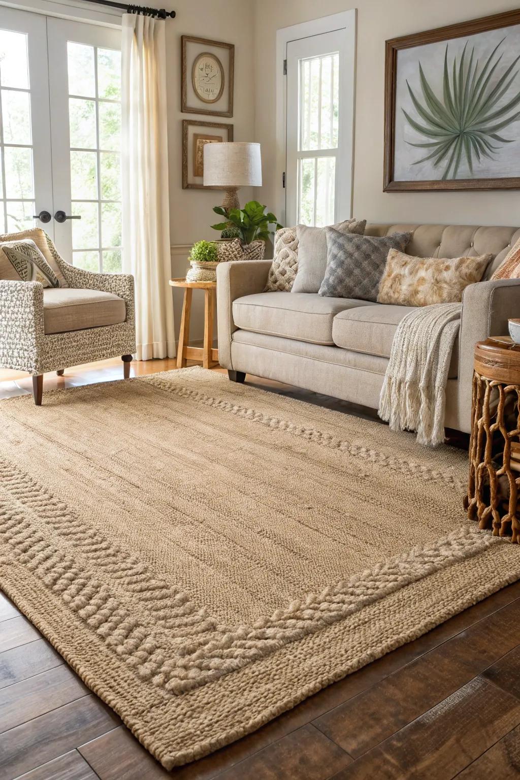 Eco-friendly rugs combine sustainability with modern style.