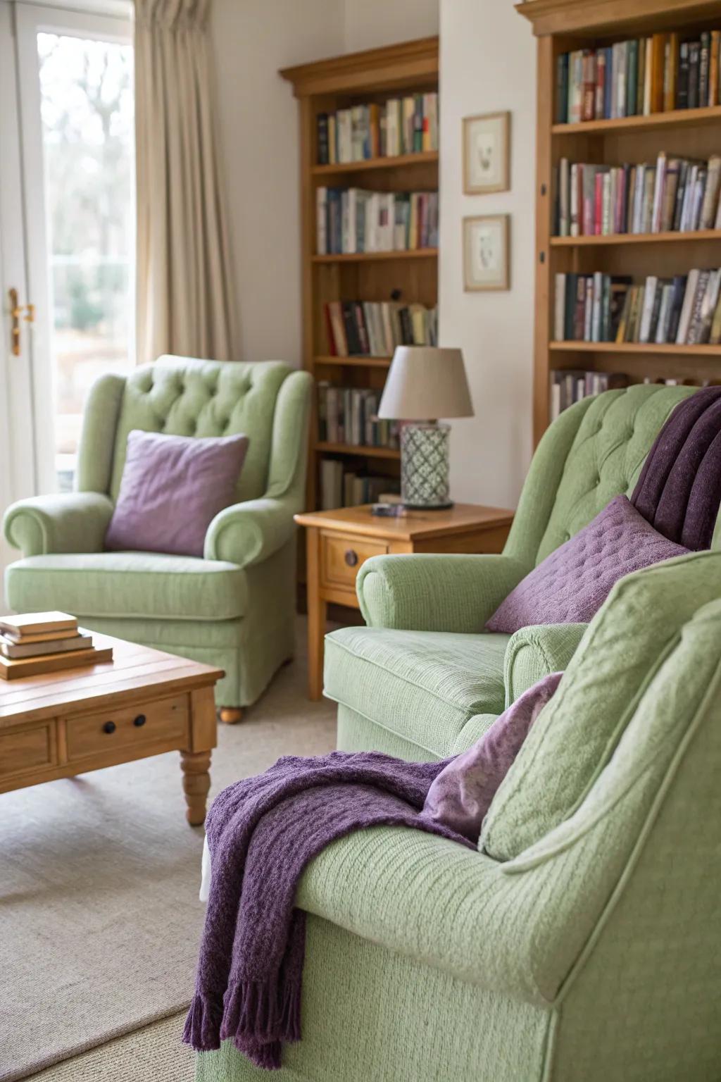 A snug reading nook proffering a serene retreat.