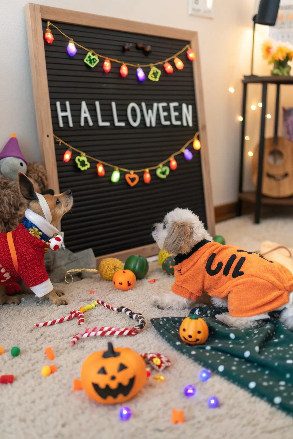 Celebrate Halloween with your furry companions.