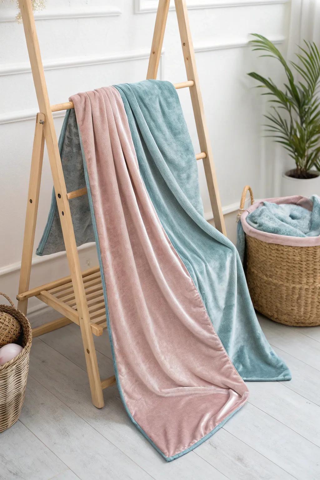 Envelop your little one in vintage luxury with this exquisite velvet baby blanket. Perfect for a timeless, cozy snuggle.