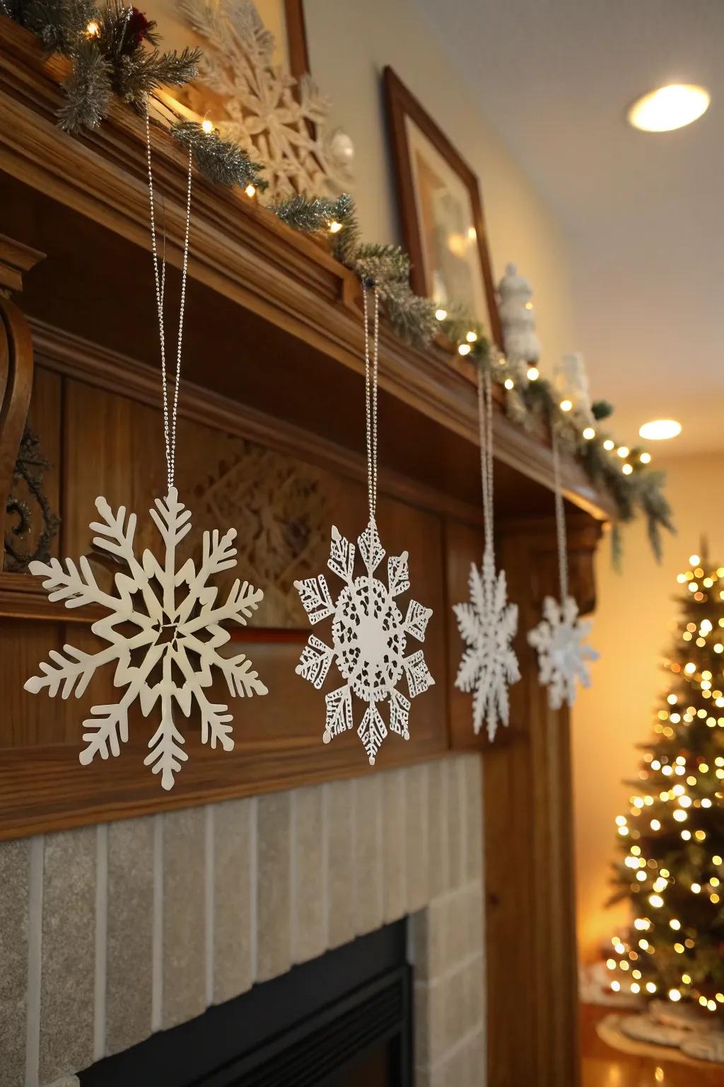 Beads inject a touch of elegance and shimmer to your snowflakes.