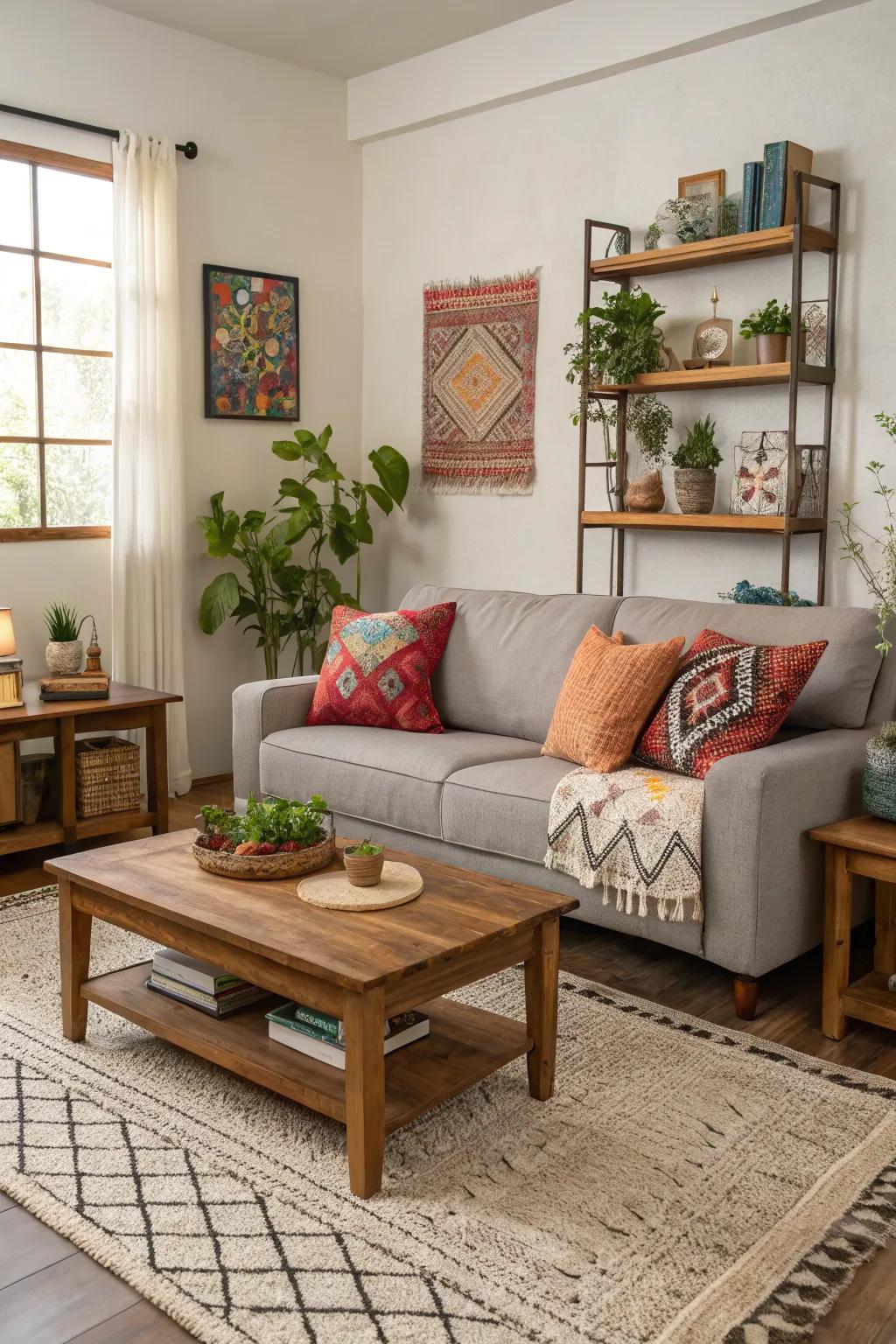 A balanced color palette creates a harmonious and inviting living space.