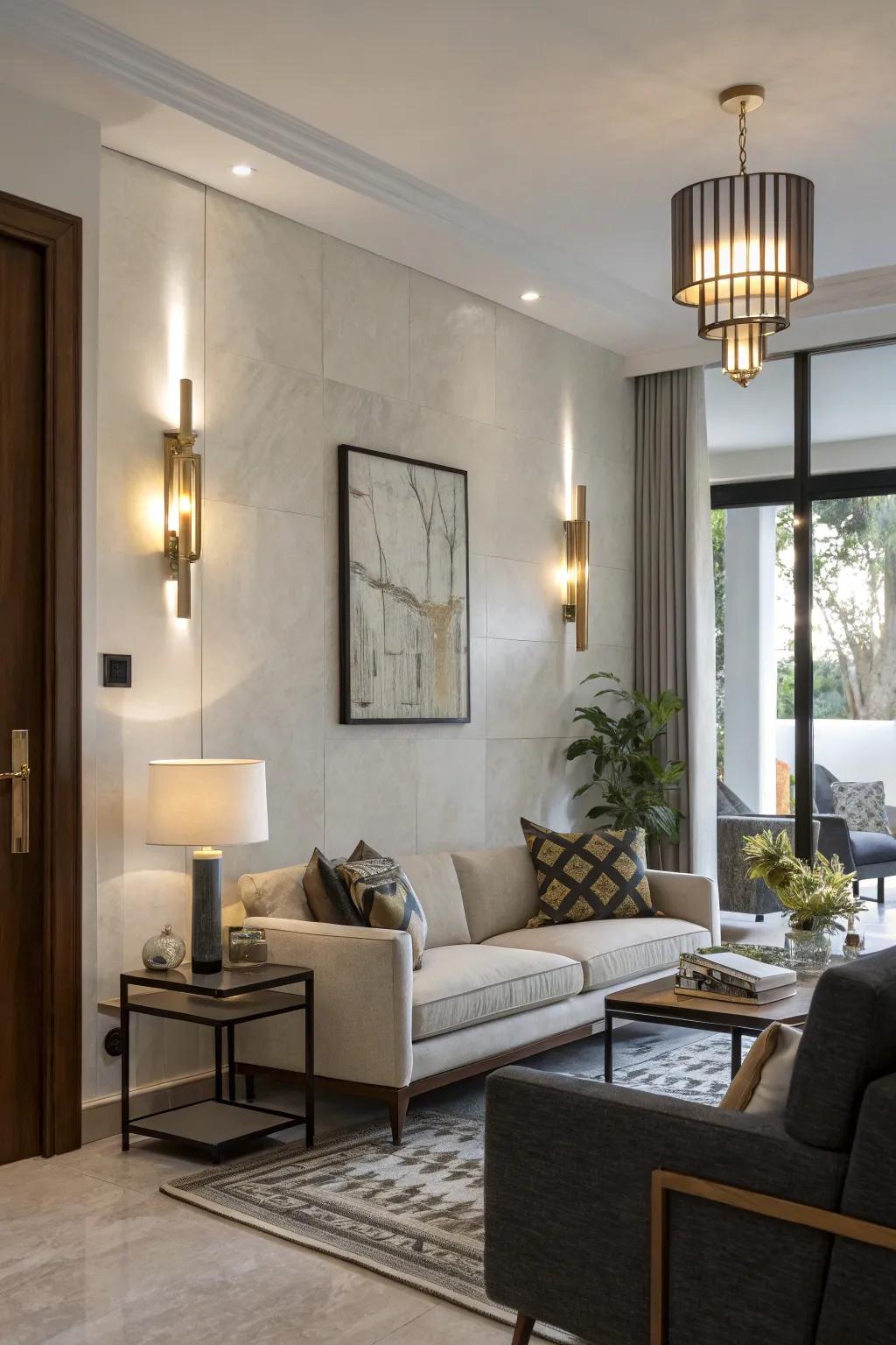 Imbalance brings vitality and interest to your walls.