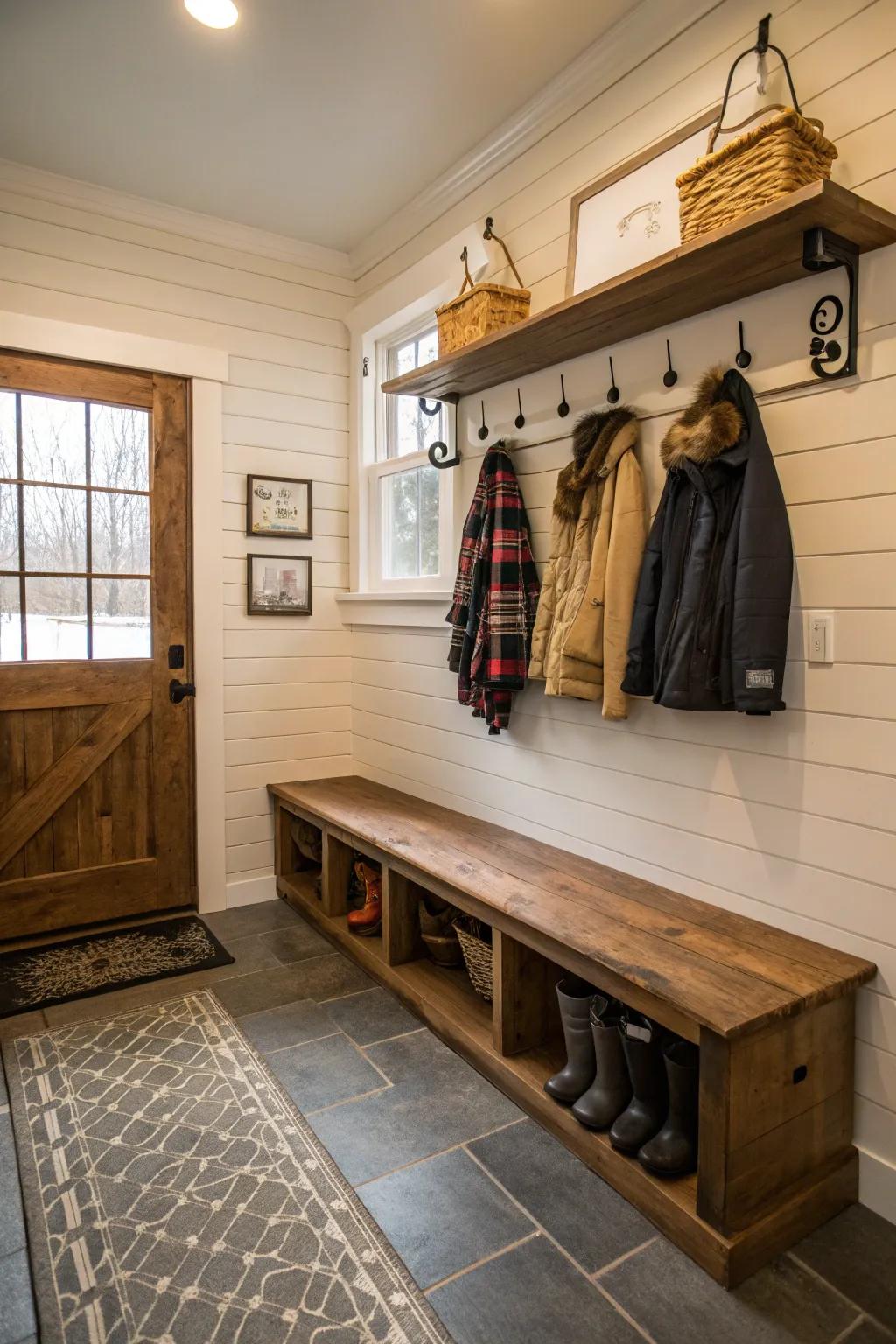 Artistic wall treatments add flair and resilience.