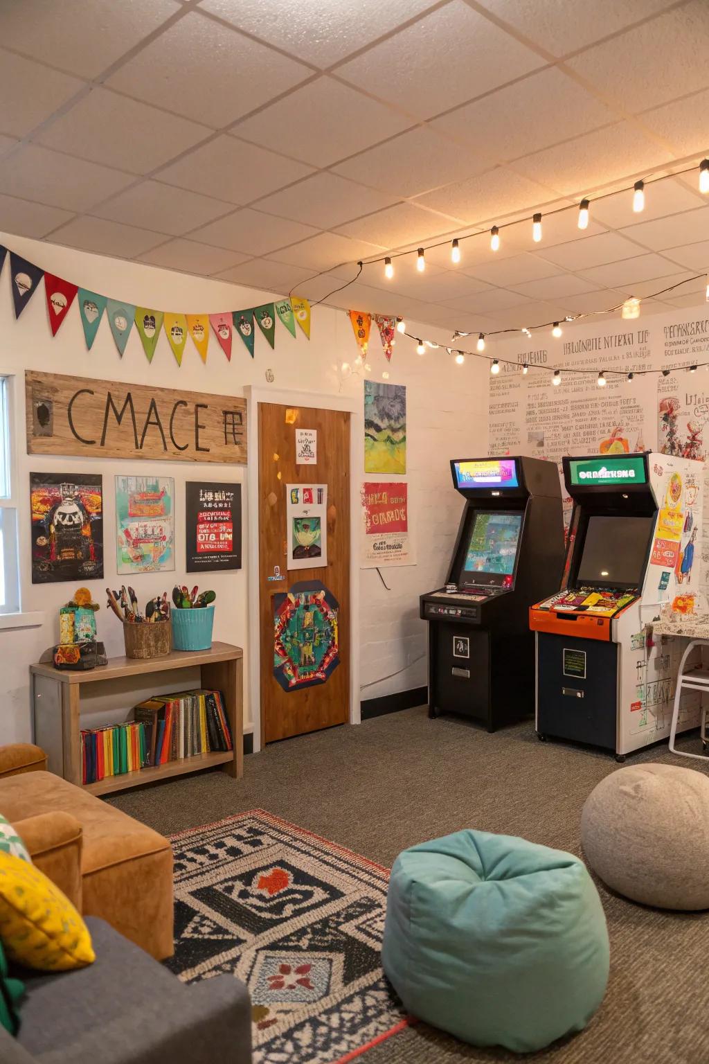 DIY touches that make your game room personal and unique.
