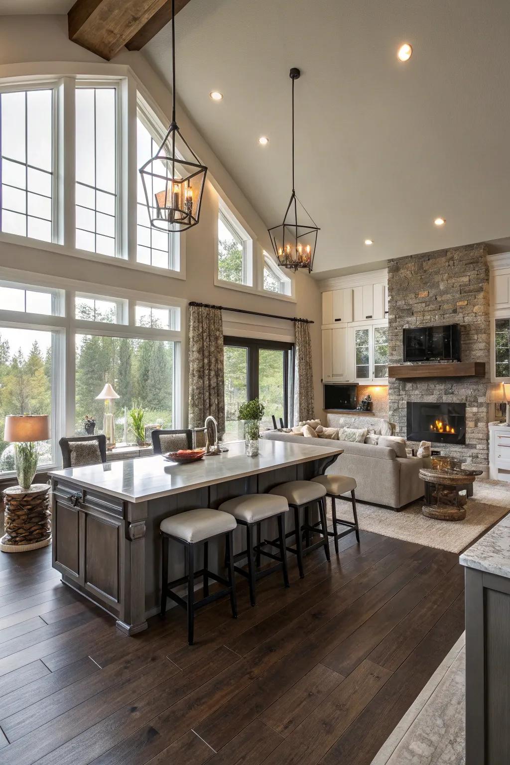 A mix of current and past elegance enriches design.