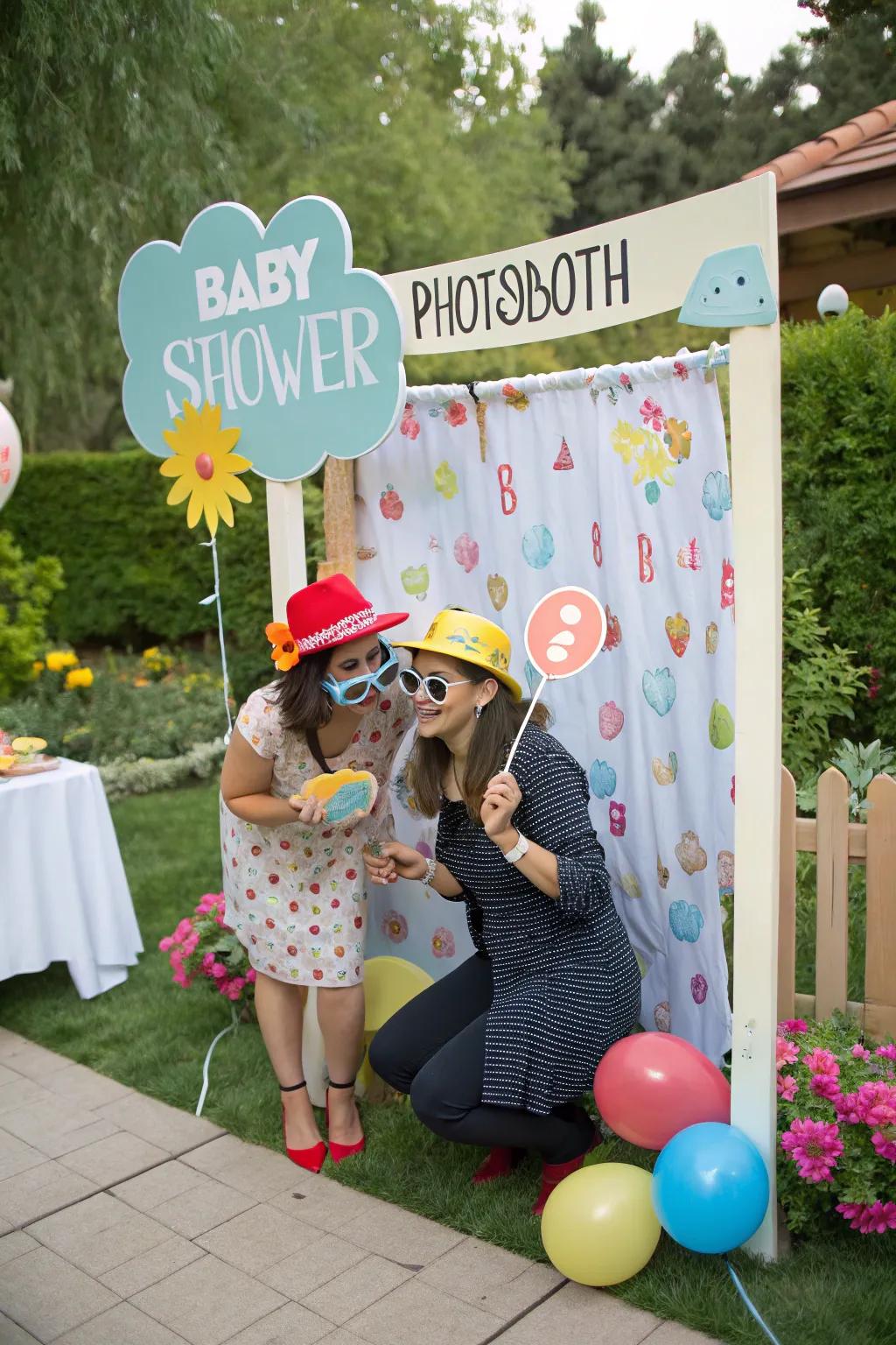 An interactive photo booth adds fun and creates lasting memories.