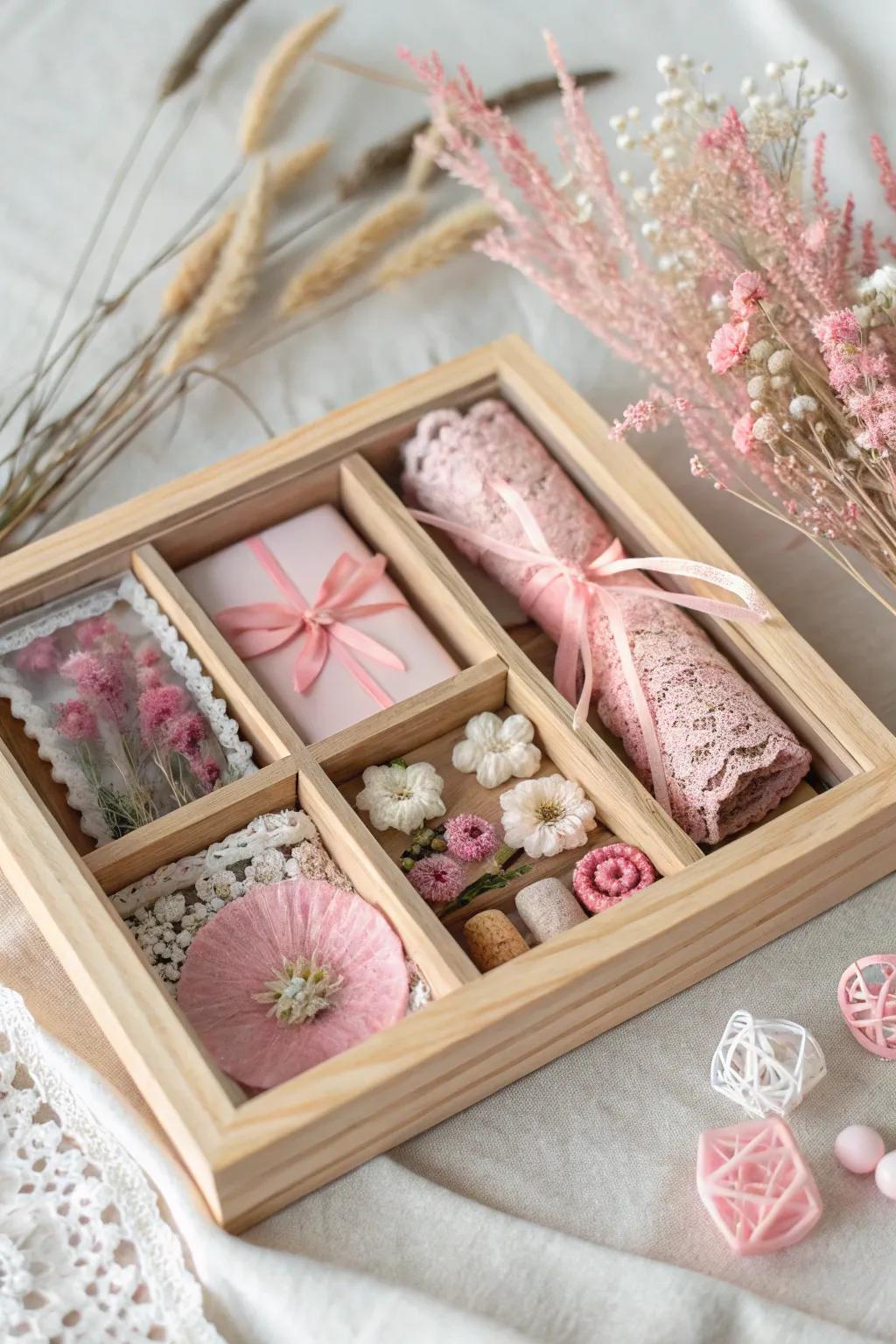 Charming Blush Relic Box: A Minimalist's Dream Display