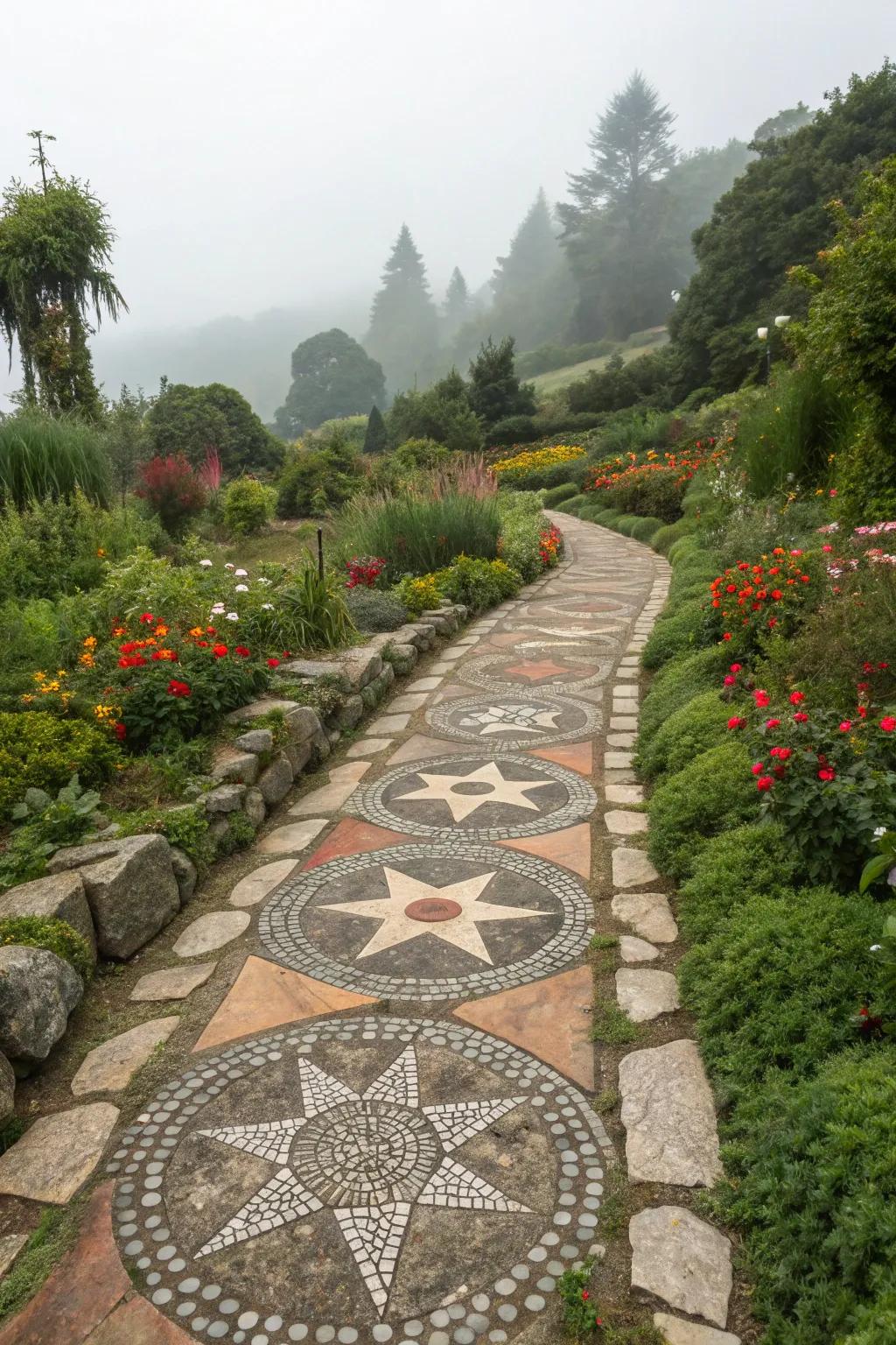 Creative stone placements make routes a visual feast.