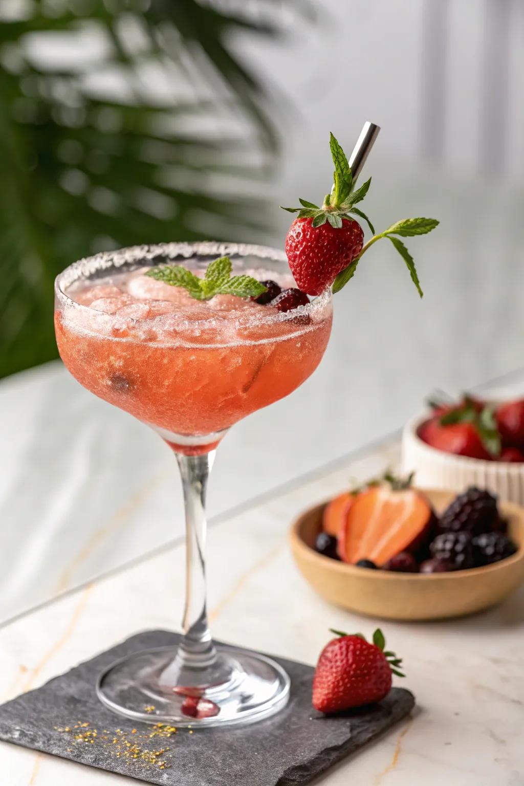 A themed elixir that imparts a burst of amusement to the gathering.