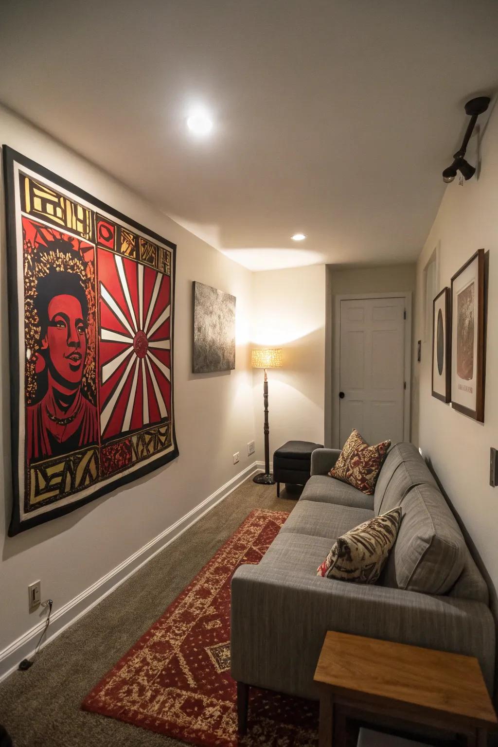 Bold art injects personality and style.