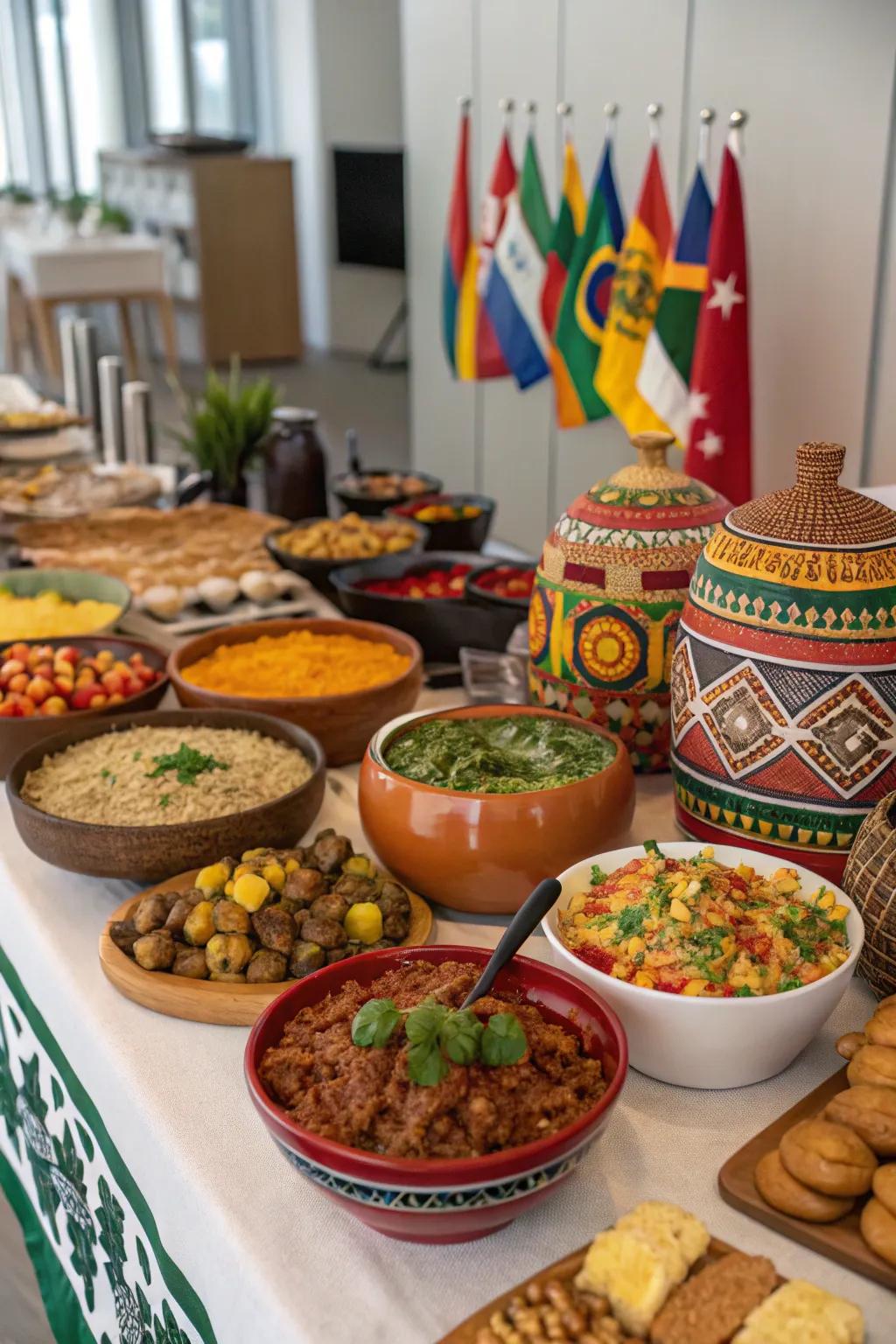 A culture exchange night offering unique plates and objects.