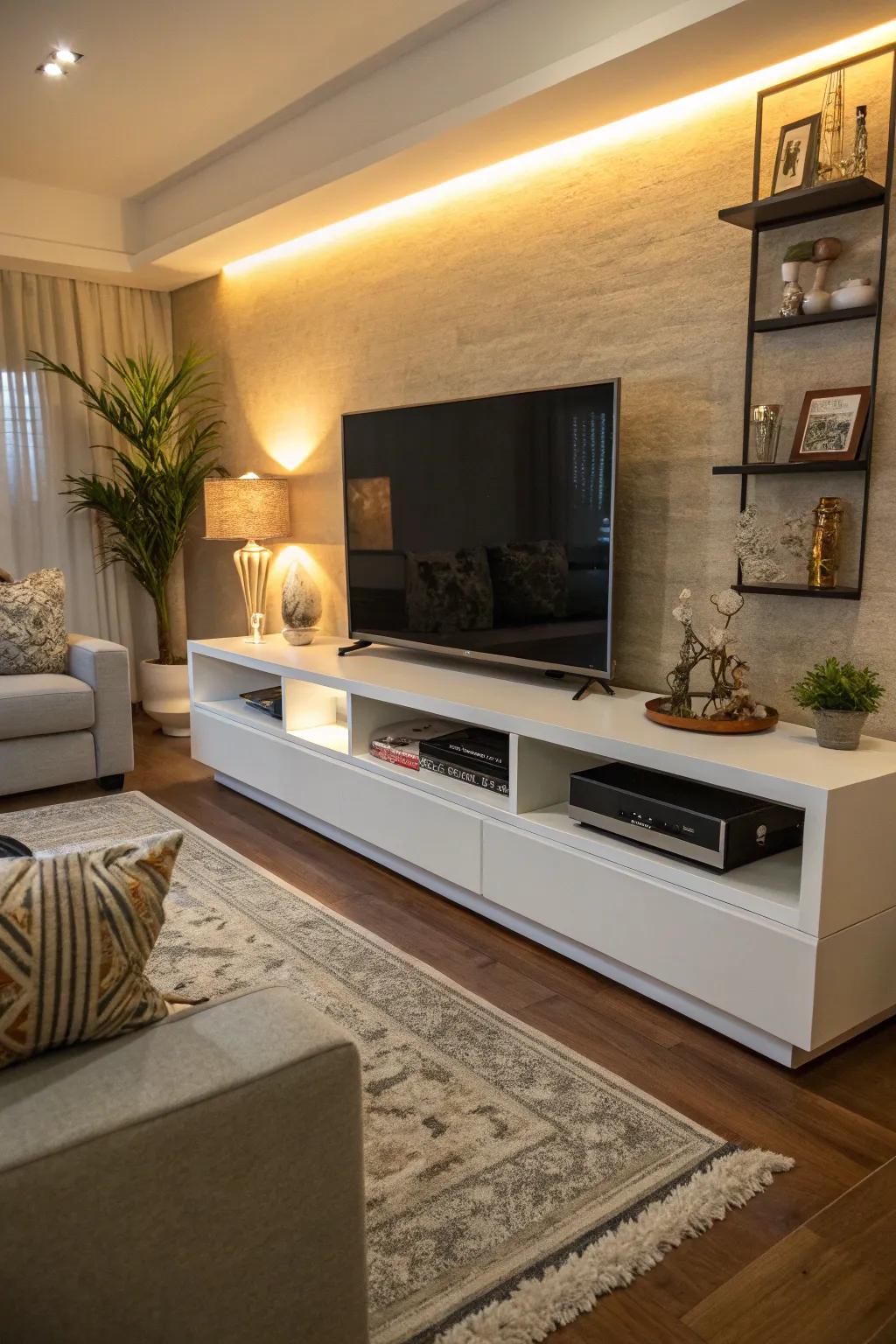 Bespoke solutions deliver customized functionality and style within your TV area.