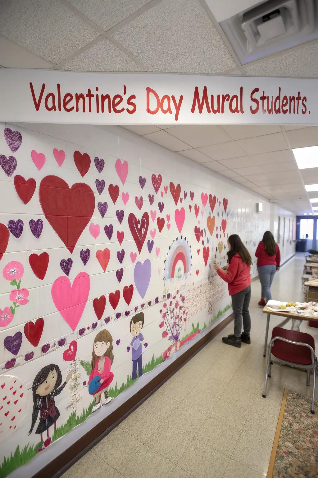 A vibrant painting that commemorates affection and ingenuity.