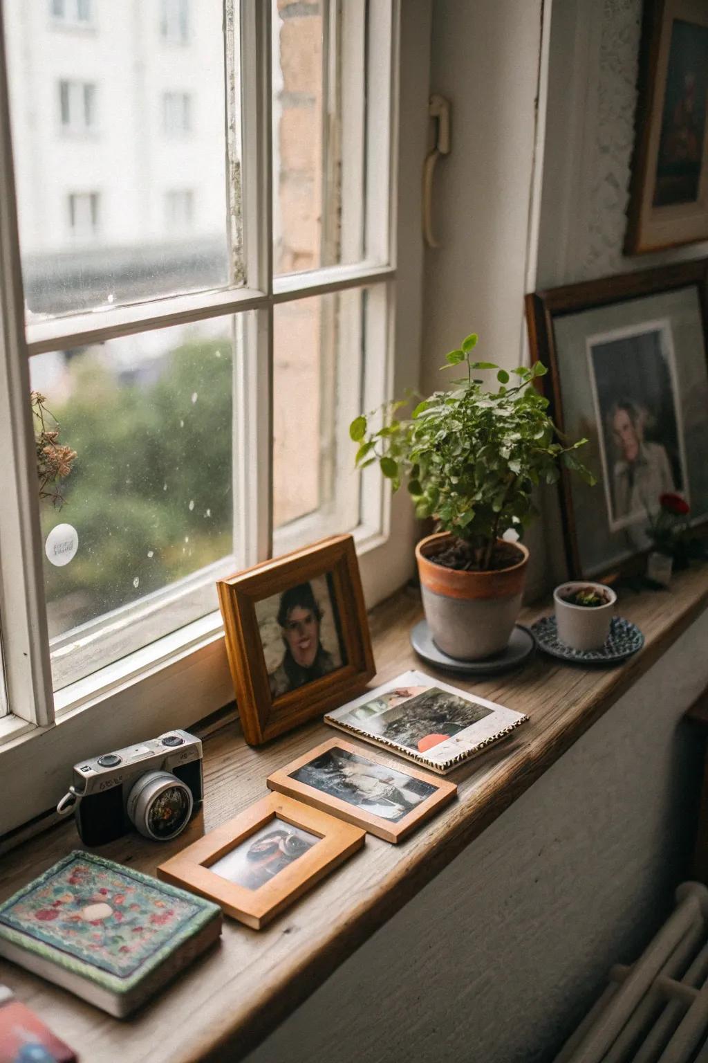 Individual keepsakes transform your windowsill.