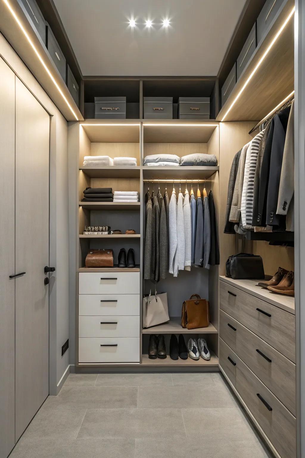 With a minimalist closet, you can enjoy simplicity.