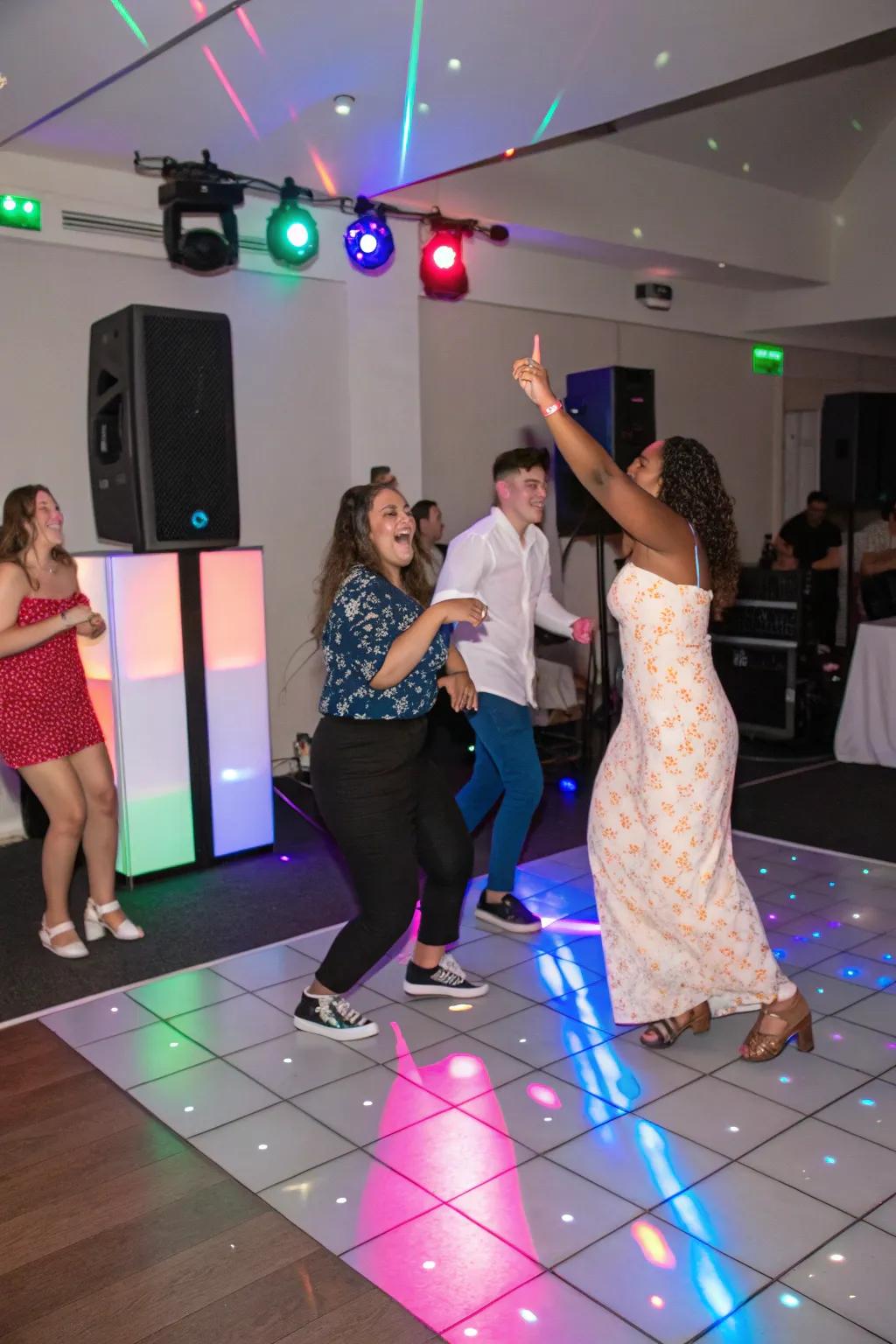 A dynamic dance celebration arrangement featuring a customized selection.