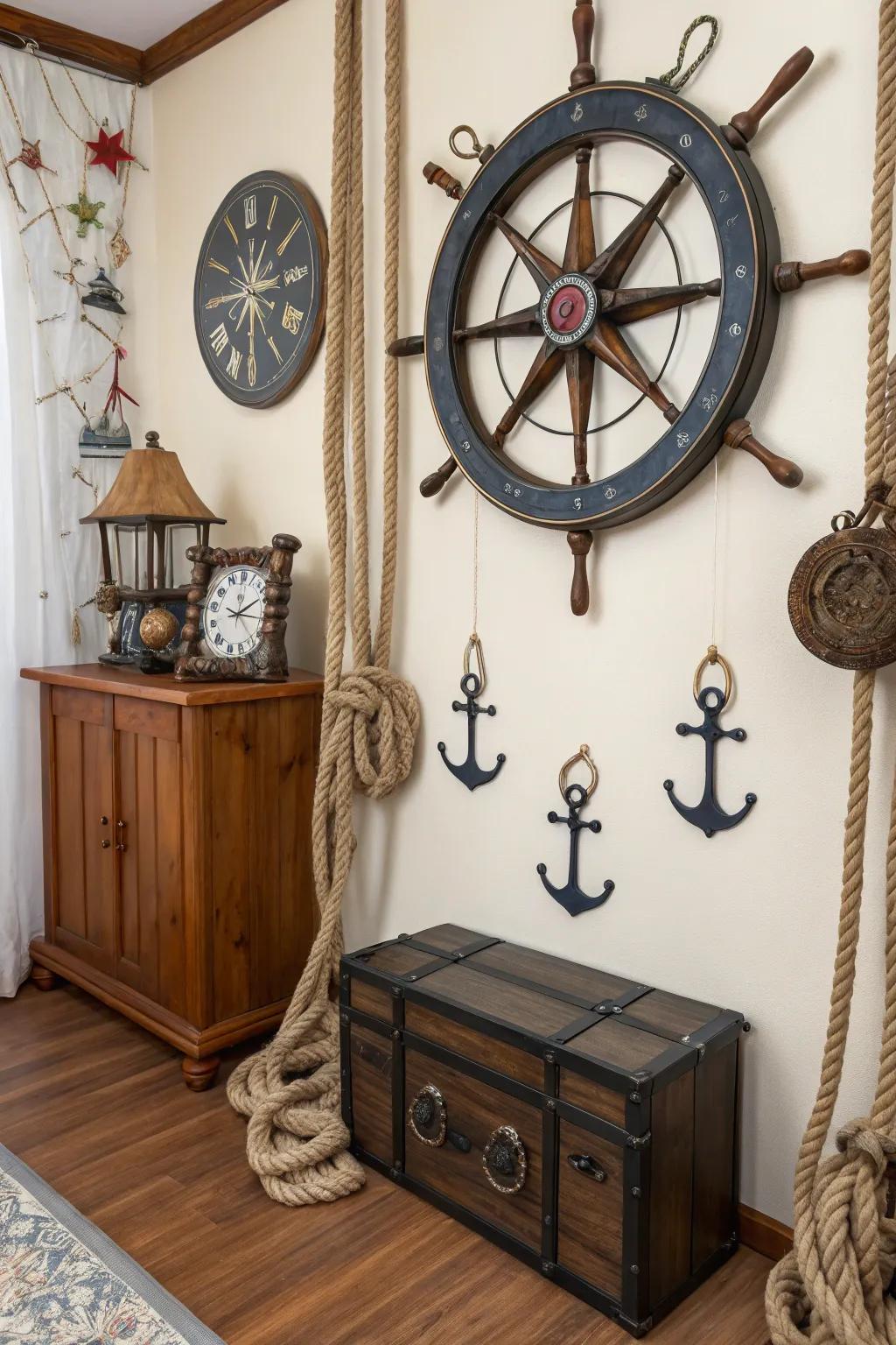 A timepiece that maintains time with nautical finesse.