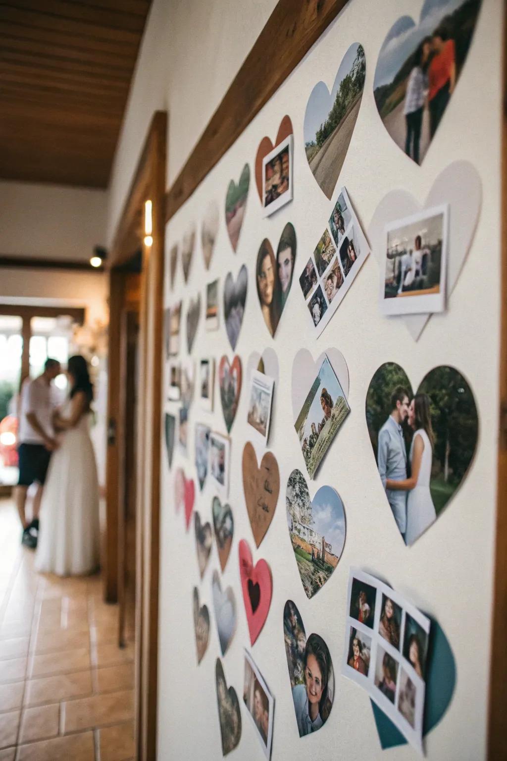 A personalized photo collage celebrating love.