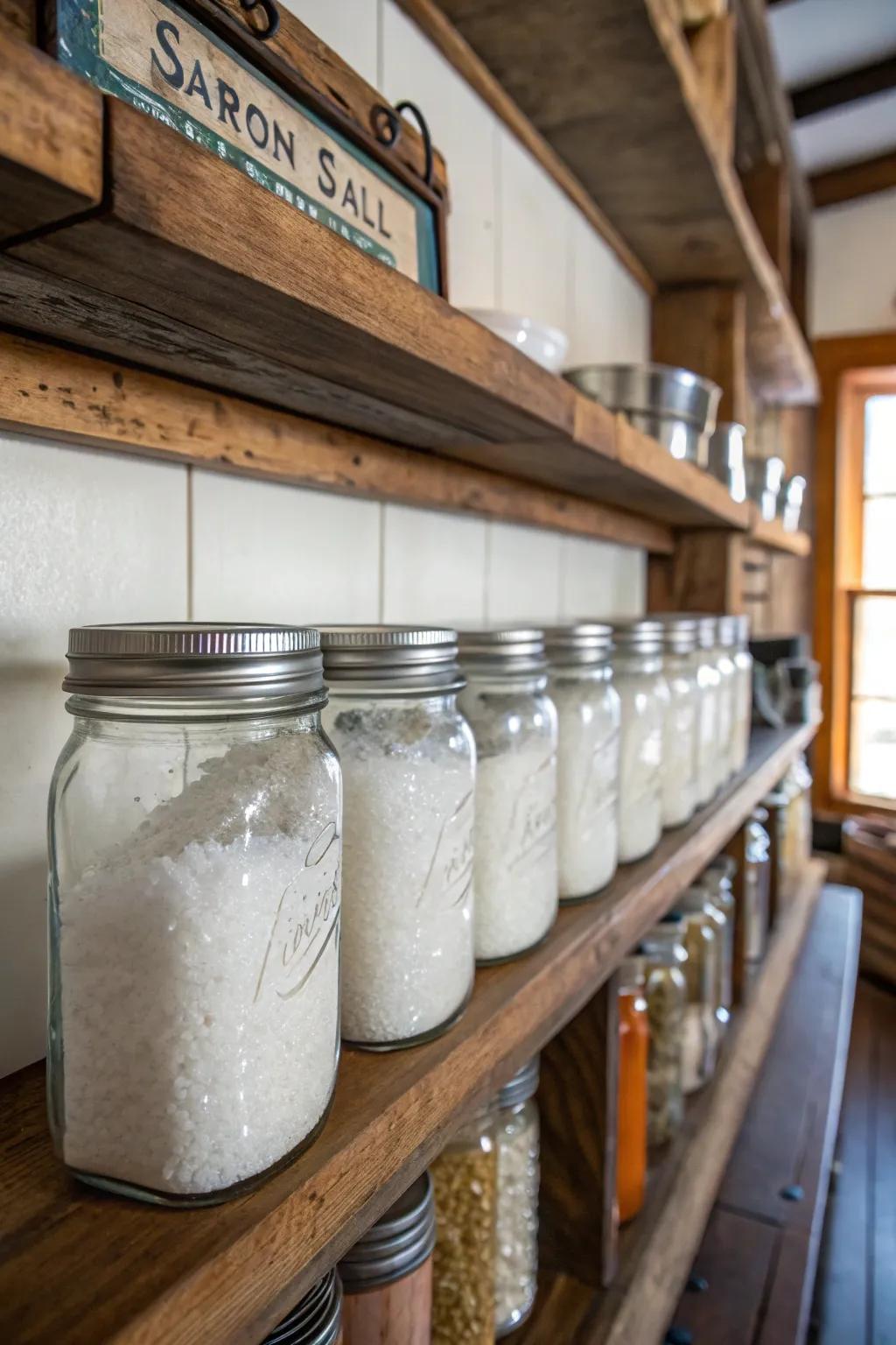 Timeless storage with Canning jar magnesium flake solutions