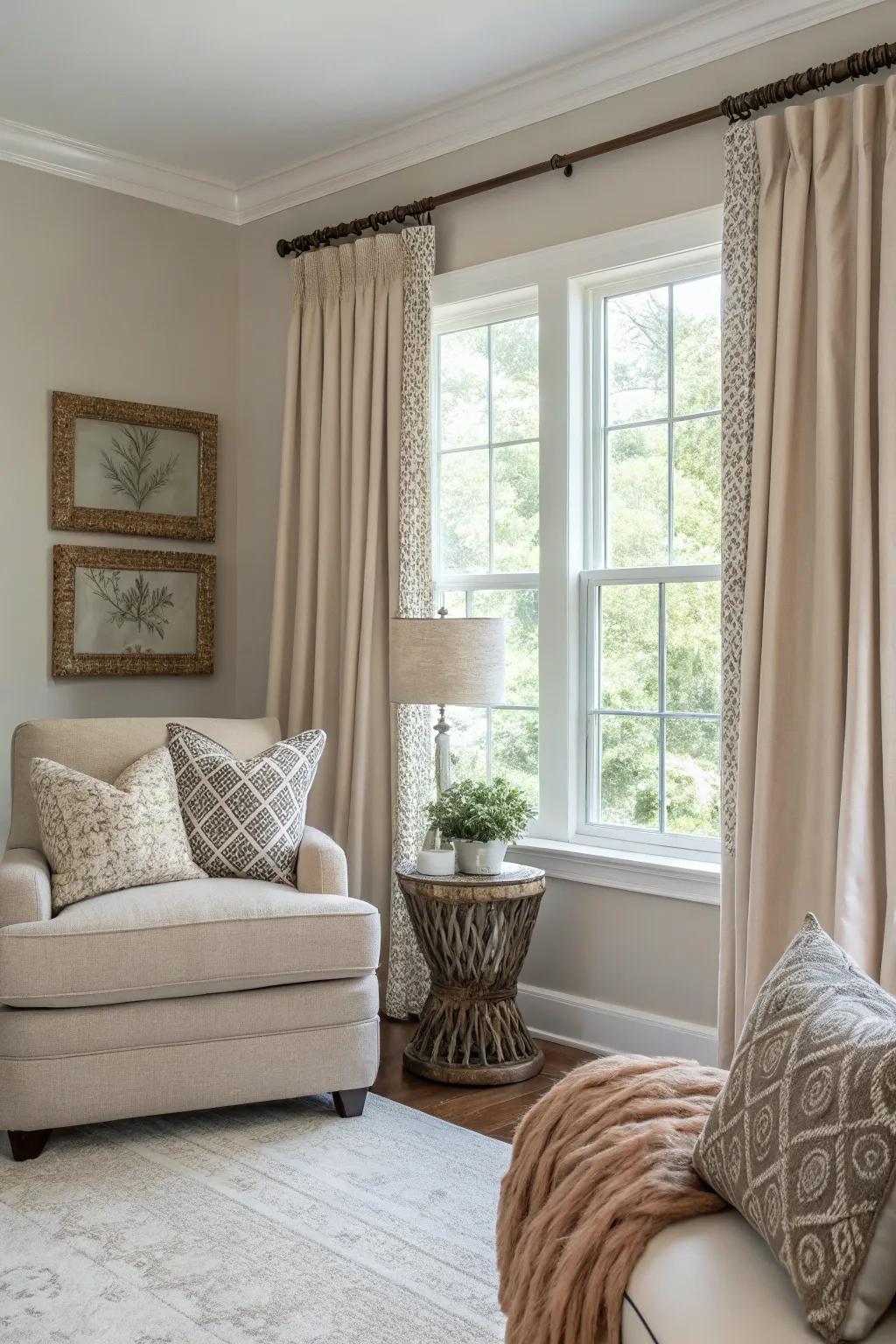 Taupe frames offer neutral harmony and subtle beauty.