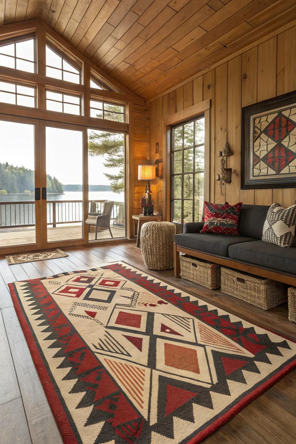Geometric patterns add a modern visual twist.