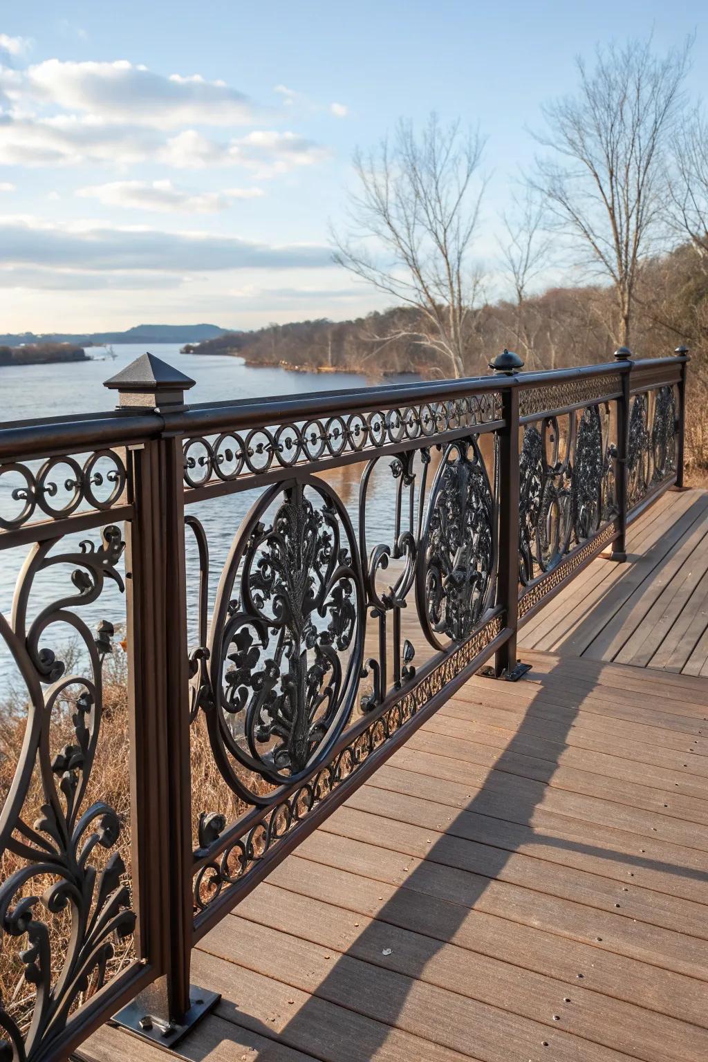 Artisan railings showcase creativity and craftsmanship.