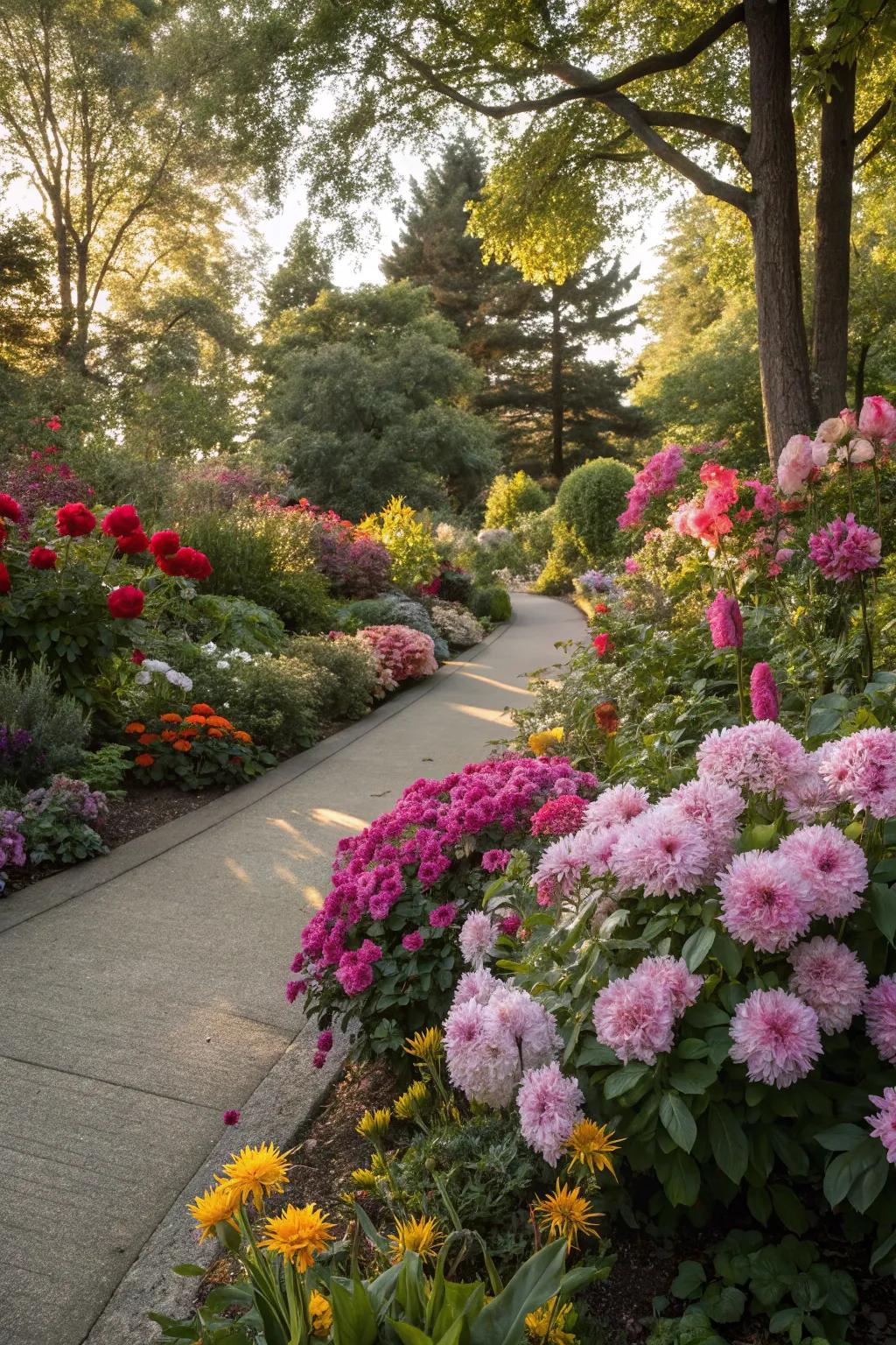 Periodic flowering plants ensure your garden remains vibrant year-round.