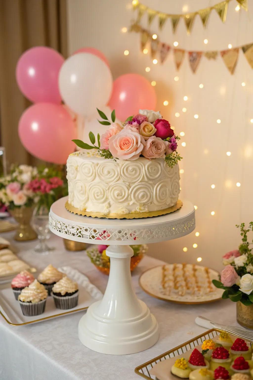 A pastry platform that turns your dessert into a centerpiece.