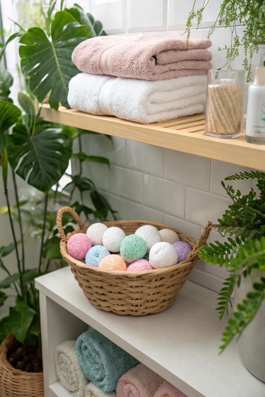 Relaxing bathing treats for a spa experience.