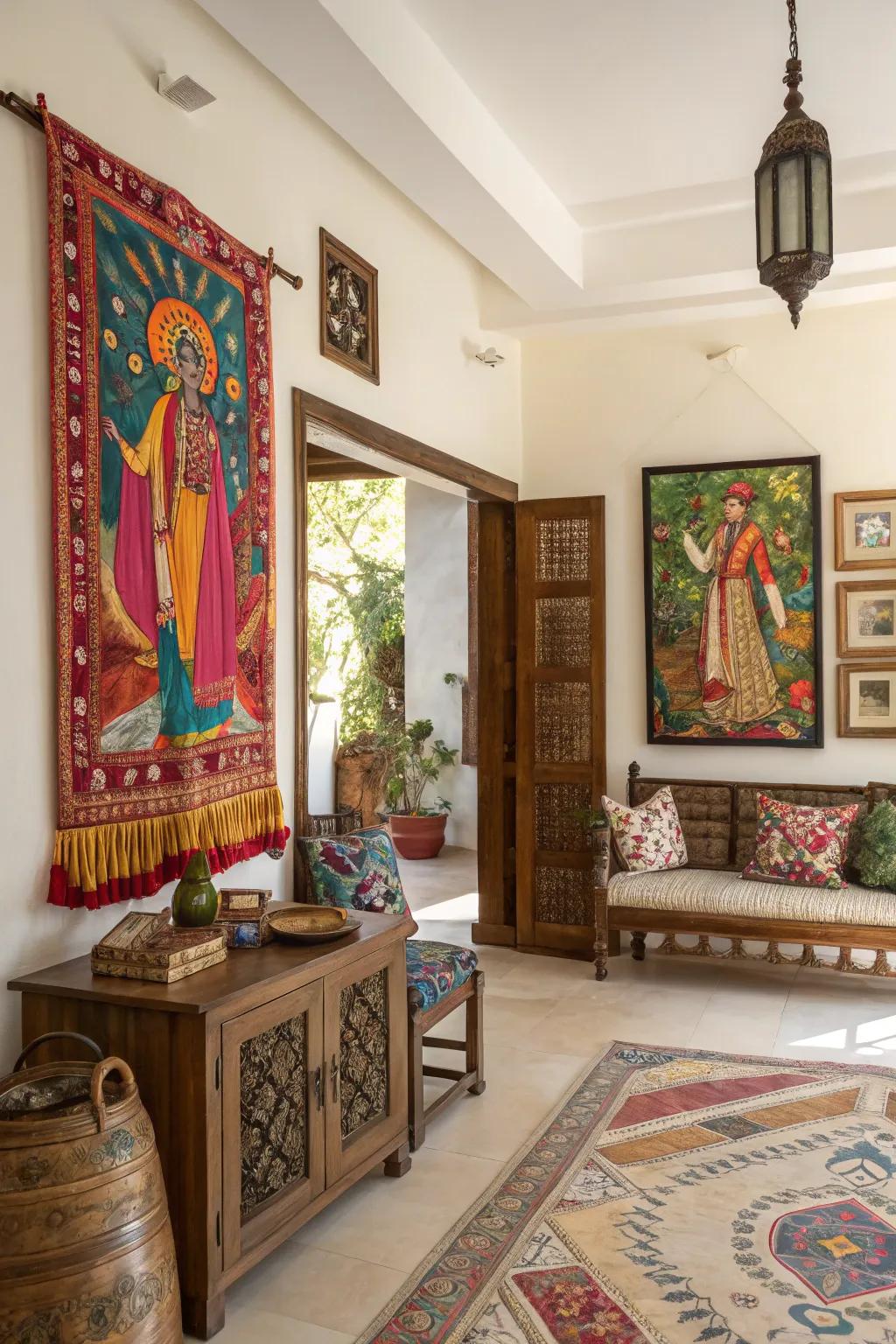 Artistic richness through culture.