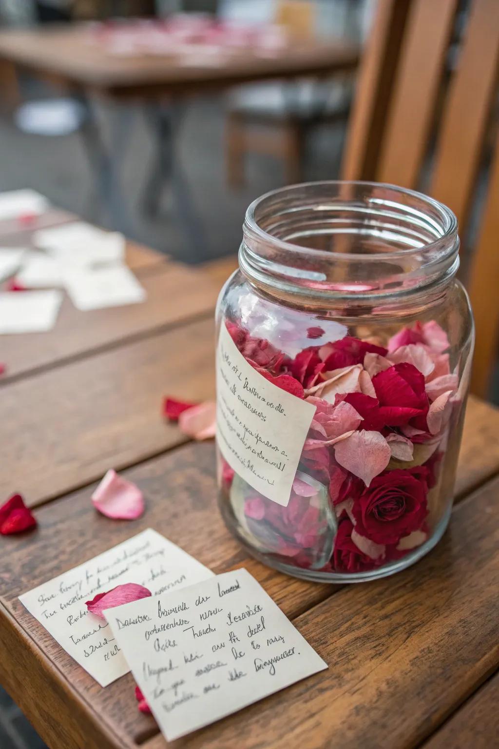 A memory jar filled with <strong><em>floral accents</em></strong> and special notes” loading=”lazy” class=”pimg”>
	</picture><figcaption>A memory jar filled with <strong><em>floral accents</em></strong> and special notes</figcaption></figure>
<p>Load a jar with <strong><em>floral accents</em></strong> and notes of cherished memories for a sentimental gift. It’s a touching method to capture and share instances that matter.</p>
<h3>Check these products out:</h3>
<ul class=