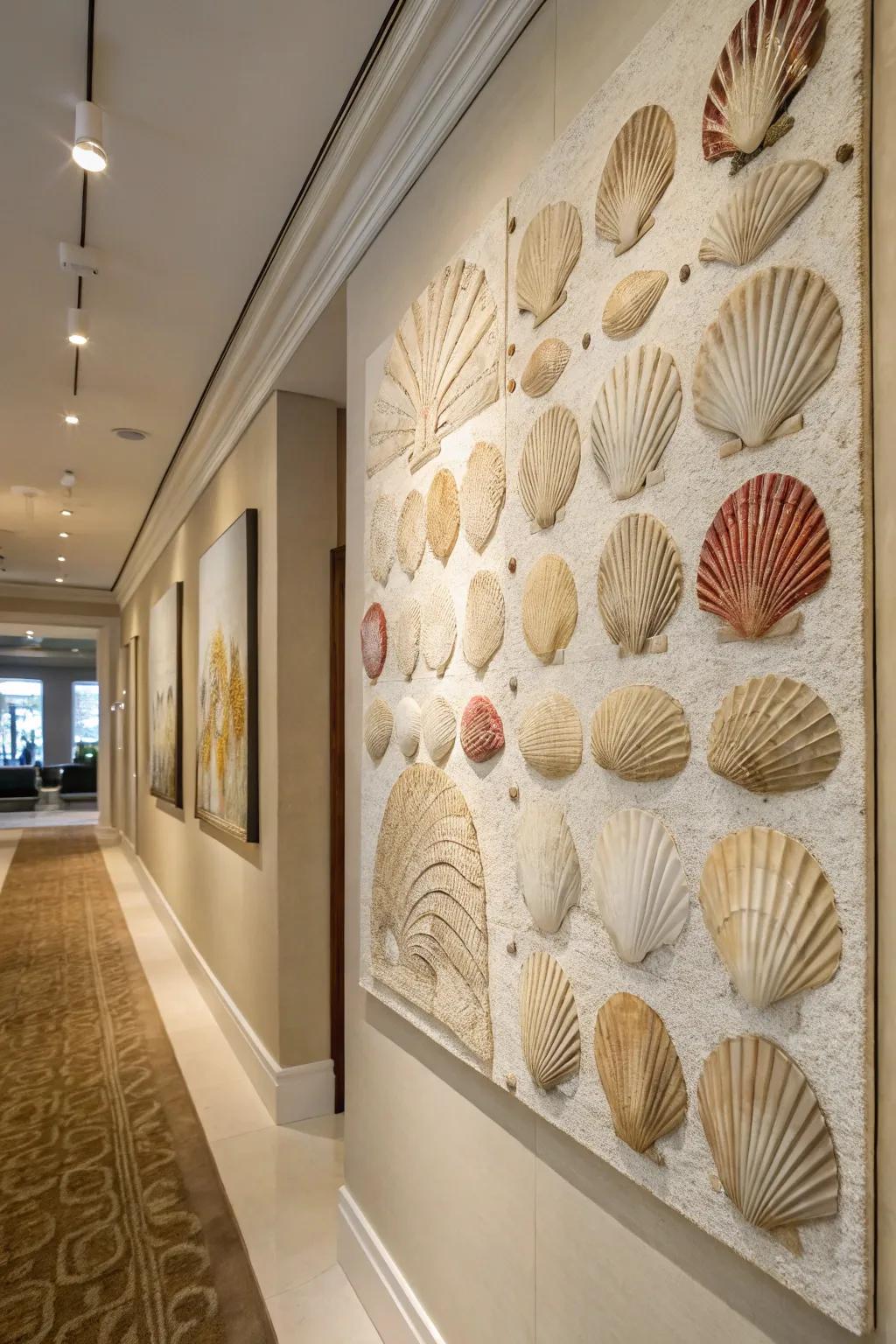Seashell wall art transfigures your compilation into a stunning masterpiece.