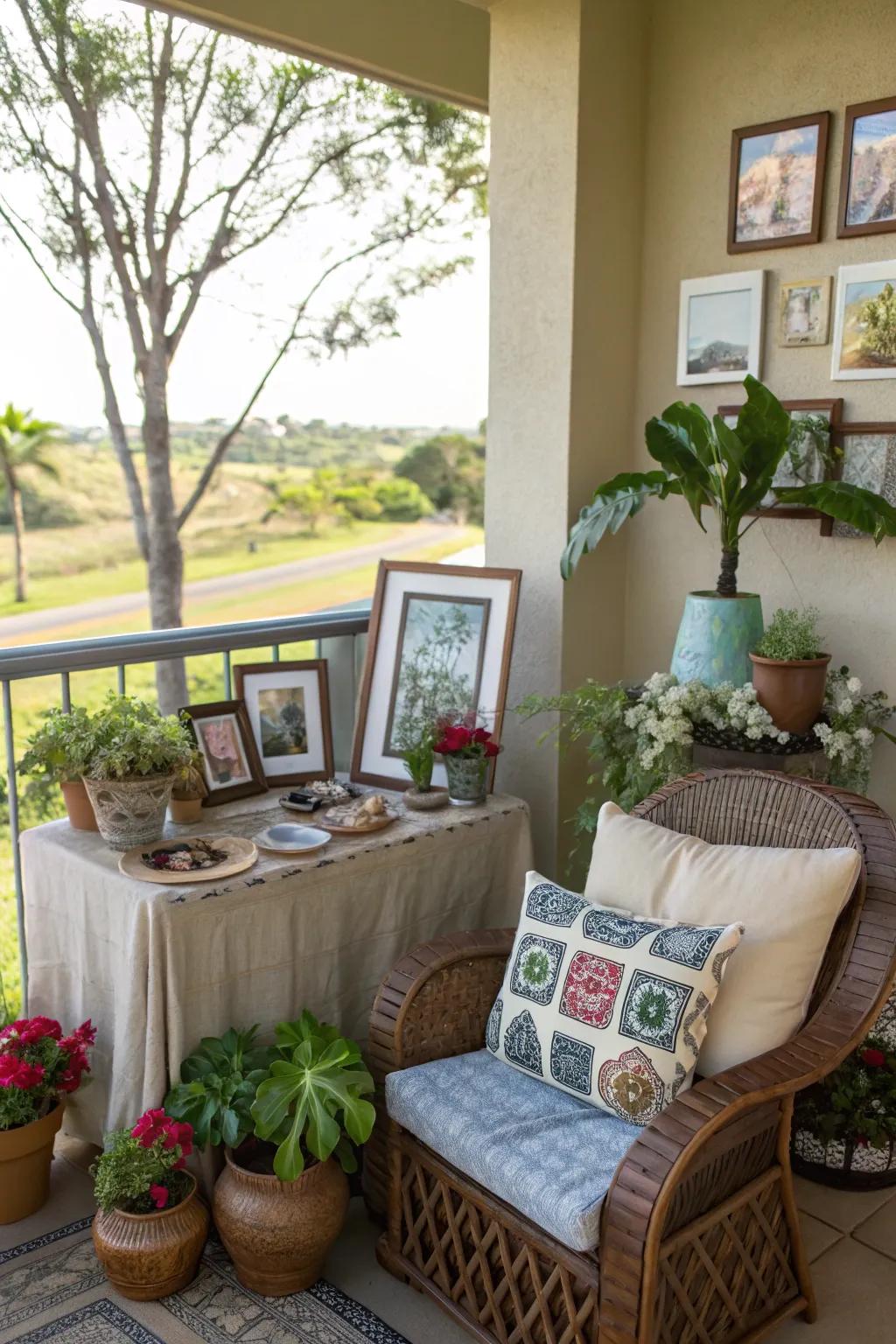 Make your lanai uniquely yours with personal and meaningful decor.