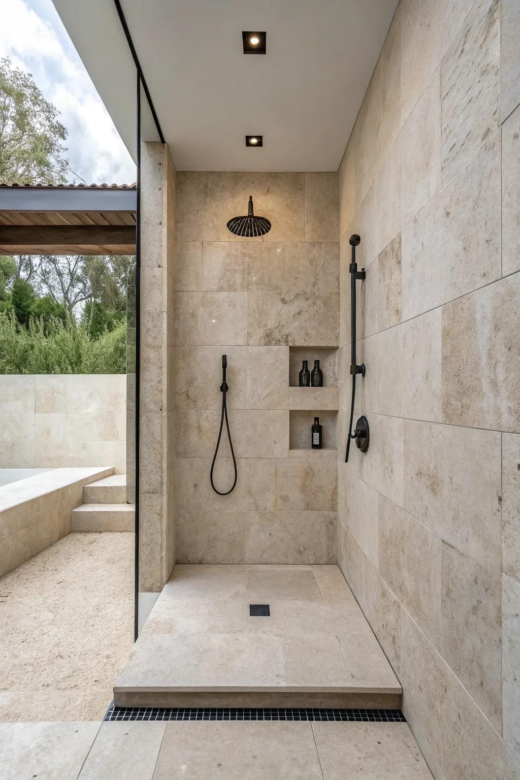 Minimalist designs highlight the natural allure of stone.