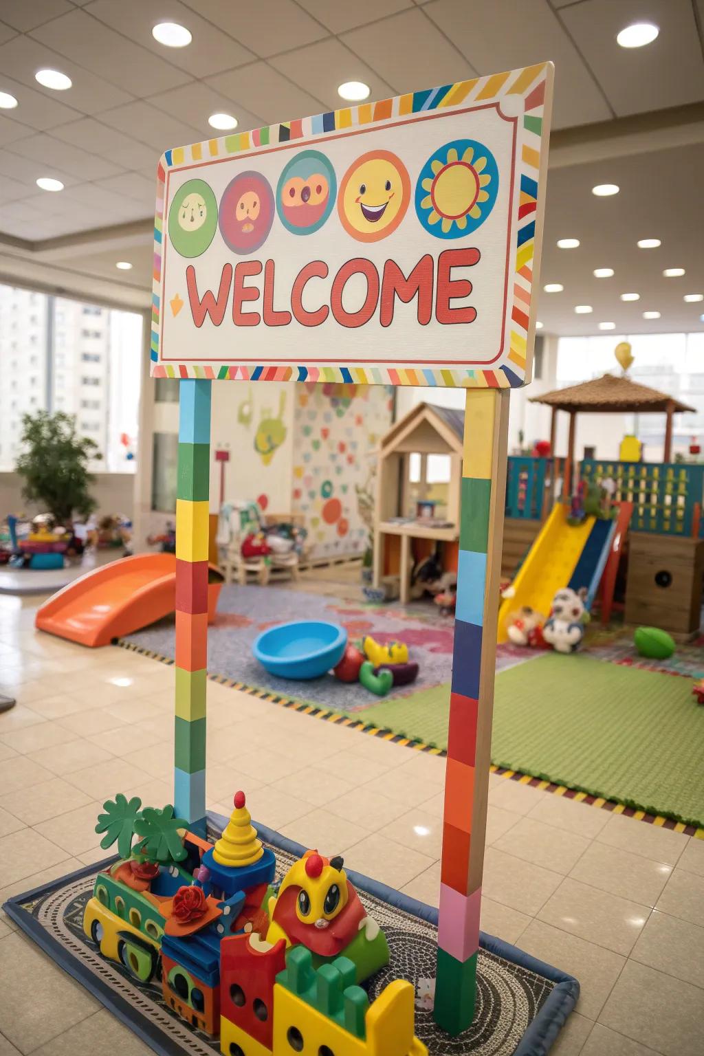 Welcome little ones with a playful kids’ area.