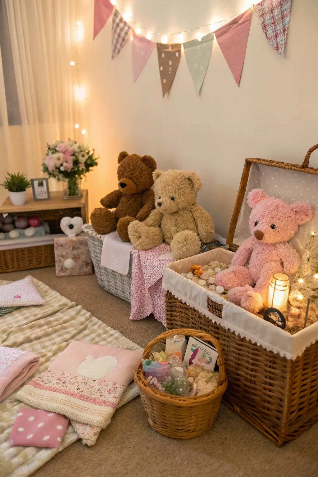 Plush Bear Get-Together: A Cute Spot for Photos