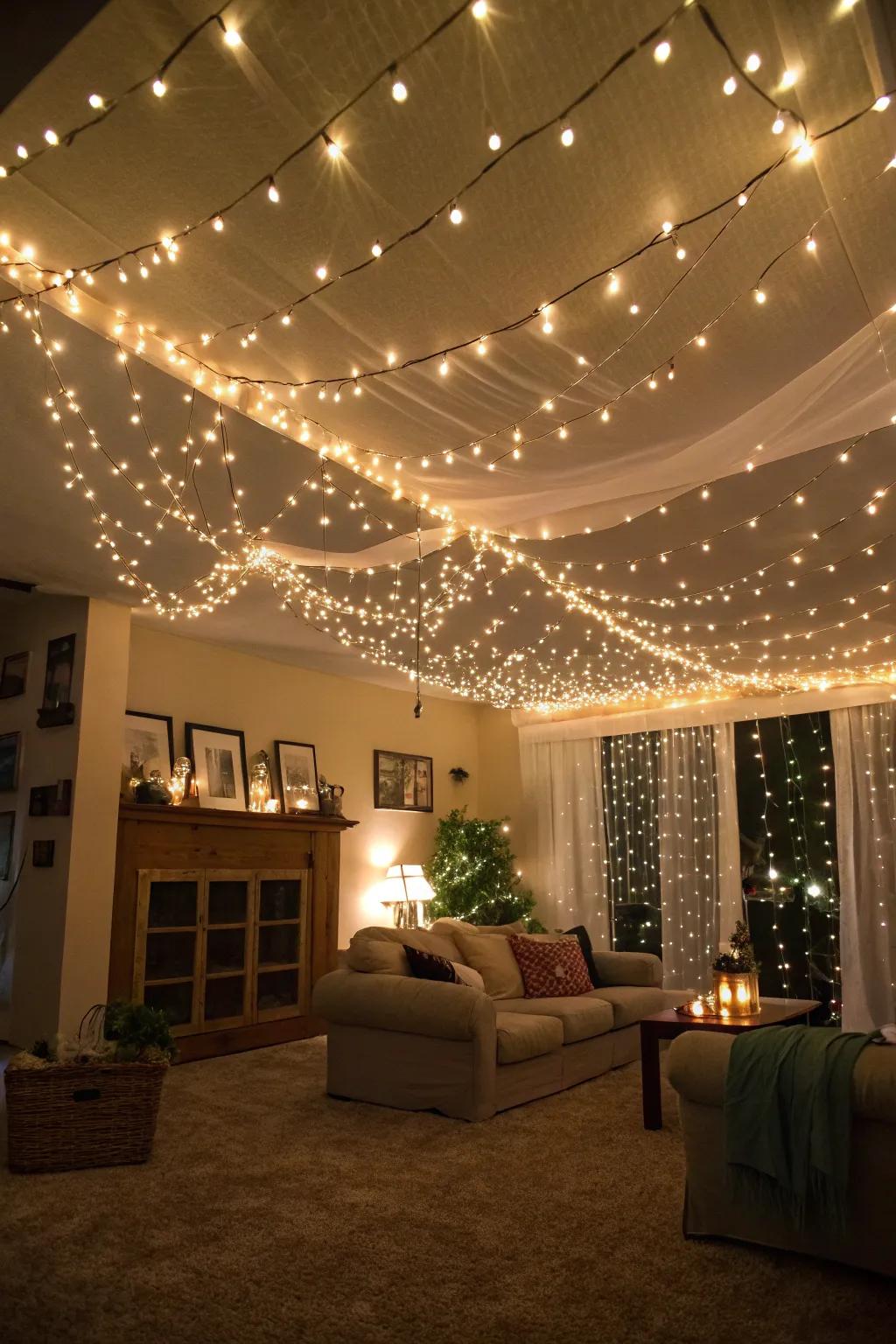 Construct a <strong><em>Pixie Dust</em></strong> light canopy for an indoor magical vibe.” loading=”lazy” class=”pimg”>
	</picture><figcaption>Construct a <strong><em>Pixie Dust</em></strong> light canopy for an indoor magical vibe.</figcaption></figure>
<p><strong><em>Pixie Dust</em></strong> lights have the power to turn any room into a whimsical dreamscape when fashioned into a canopy. I’ve strung them across my living room ceiling, adding a sprinkle of enchantment to my indoor parties. It really sets a playful mood!</p>
<h3>Maybe worth checking out:</h3>
<ul class=